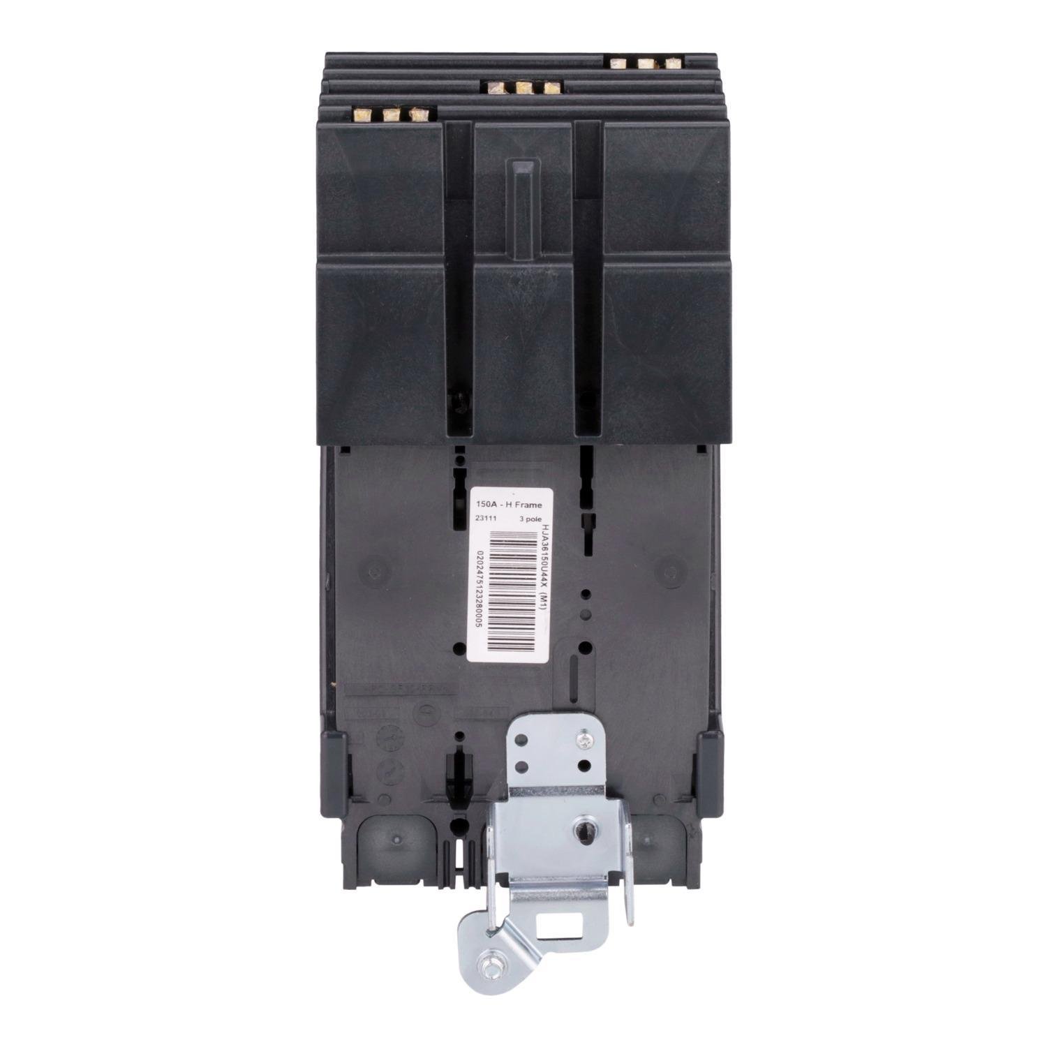 Picture of HJA36150U44X - Circuit breaker, PowerPacT H, 150A, 3 pole, 600VAC, 25kA, I-Line, Micrologic 6.2A, 80%, ABC
