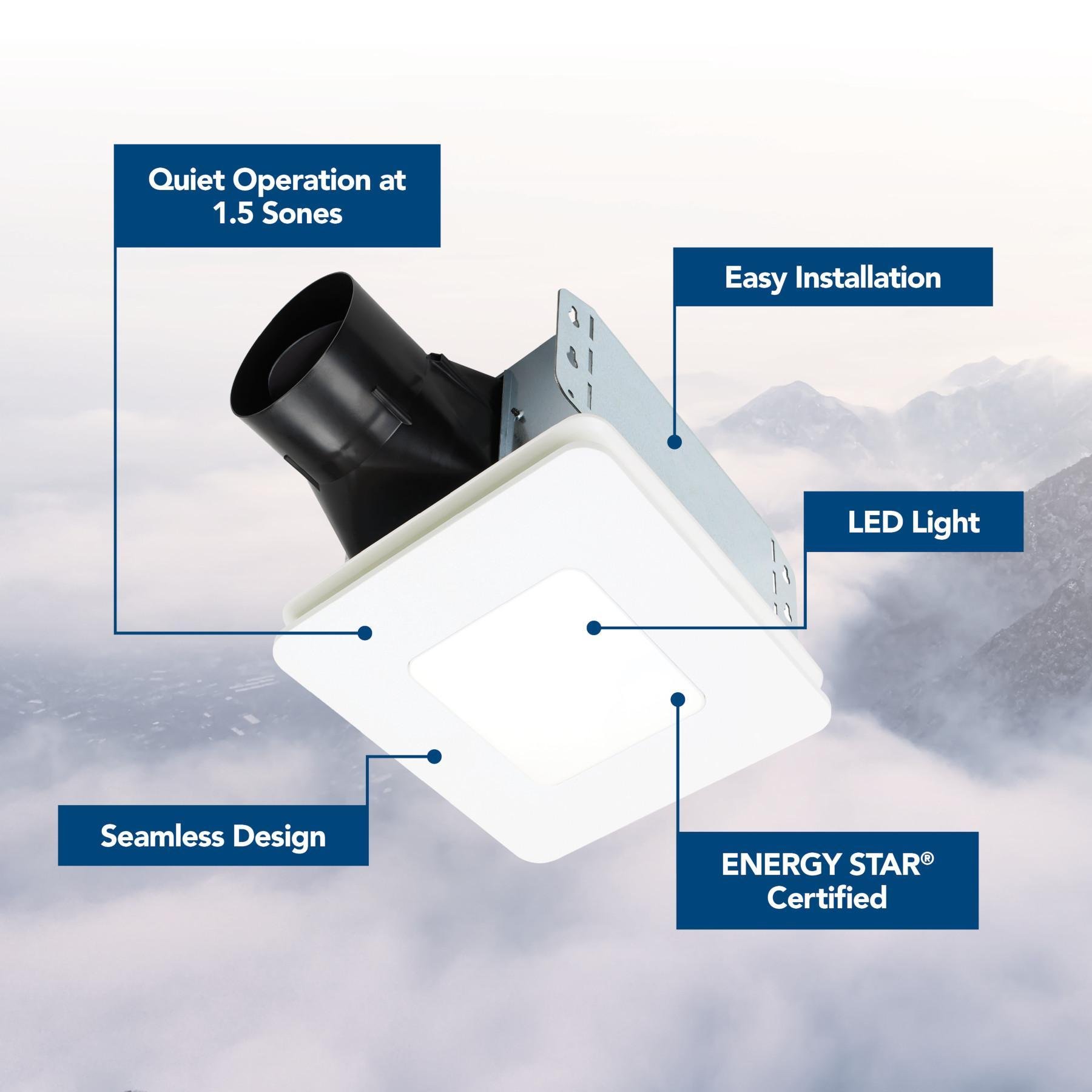Picture of BEL6 - Bathroom Exhaust Fan with Light Roomside Series, 60 CFM