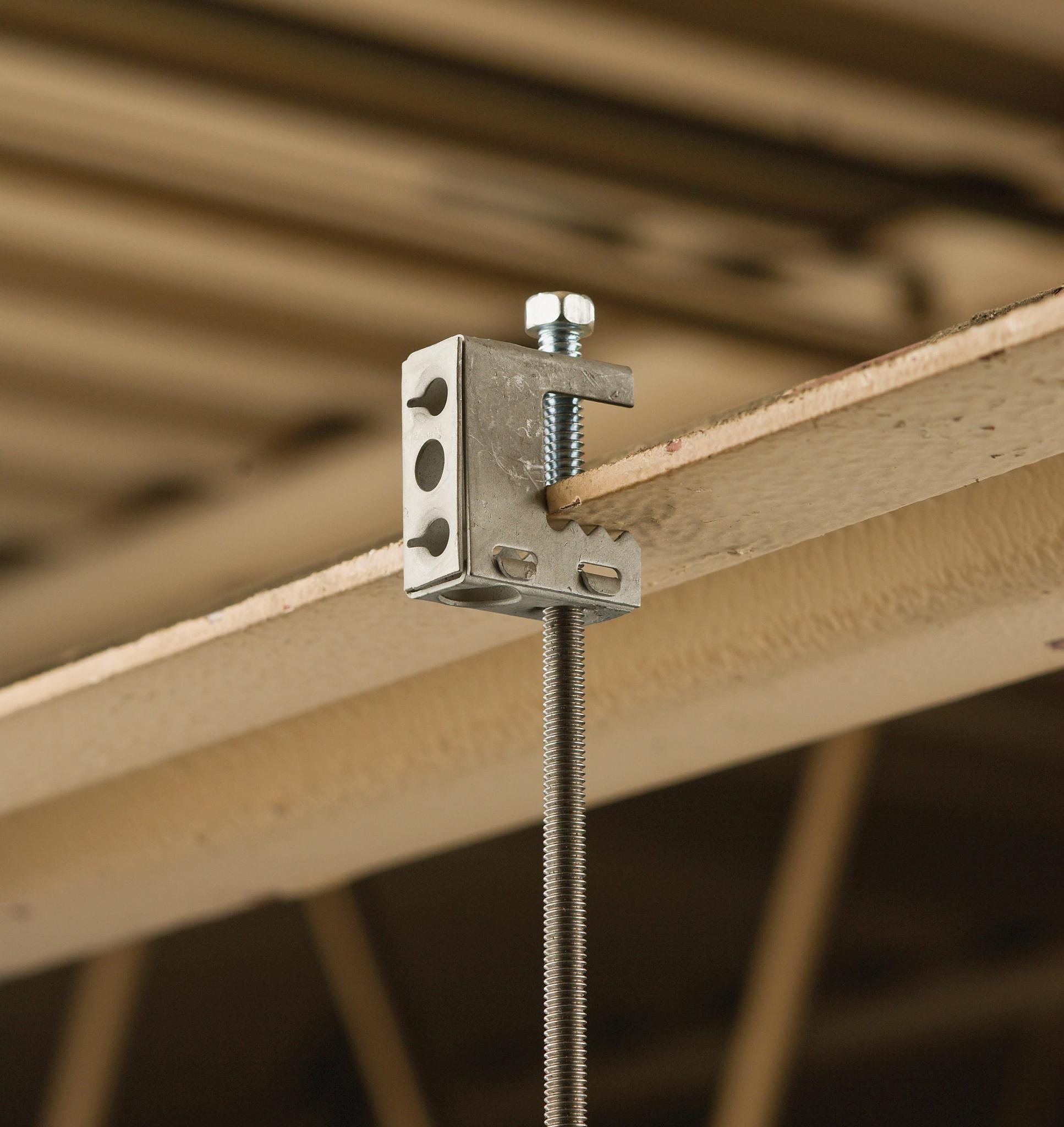 Picture of BC - Beam Clamp, 1/4" Rod 1, #10 Rod 2, 1/2" Max Flange