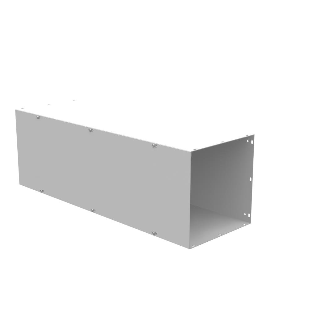Picture of 121236-GSC1-NK - 12x36x12 Screw Cover Wireway Type 1 UL Listed Steel No Knockouts ANSI 61 Gray