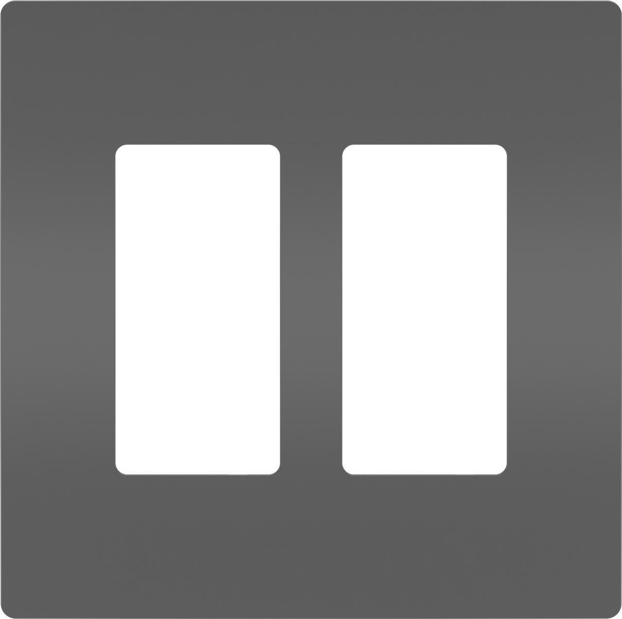 Picture of RWP262BK - radiant® 2-Gang Screwless Wall Plate, Black