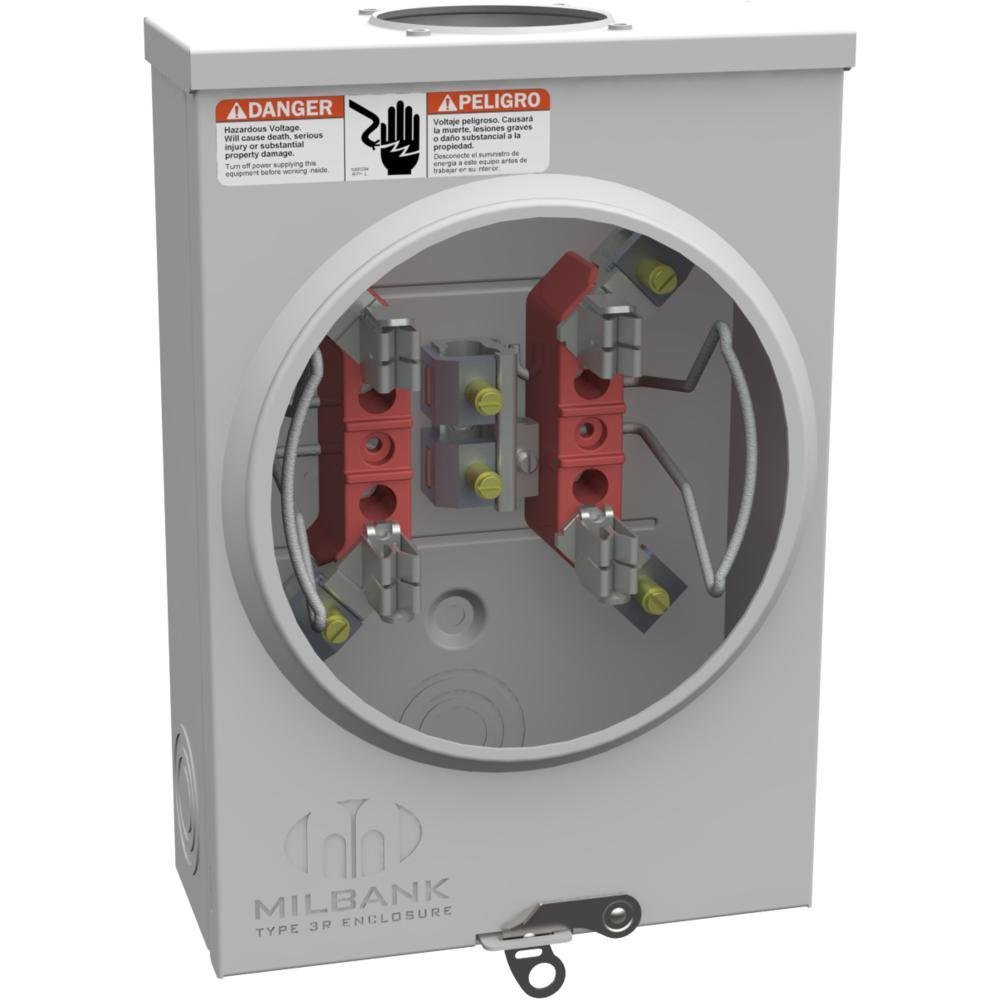 Picture of U7487-RL-TG - 4 Terminal Ringless Small Hub Open Triplex Ground 125 Ampere