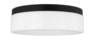 7569093S-112 - Rhett Medium Ceiling Flush Mount Midnight Black Black/White Cord (7569093S-112)