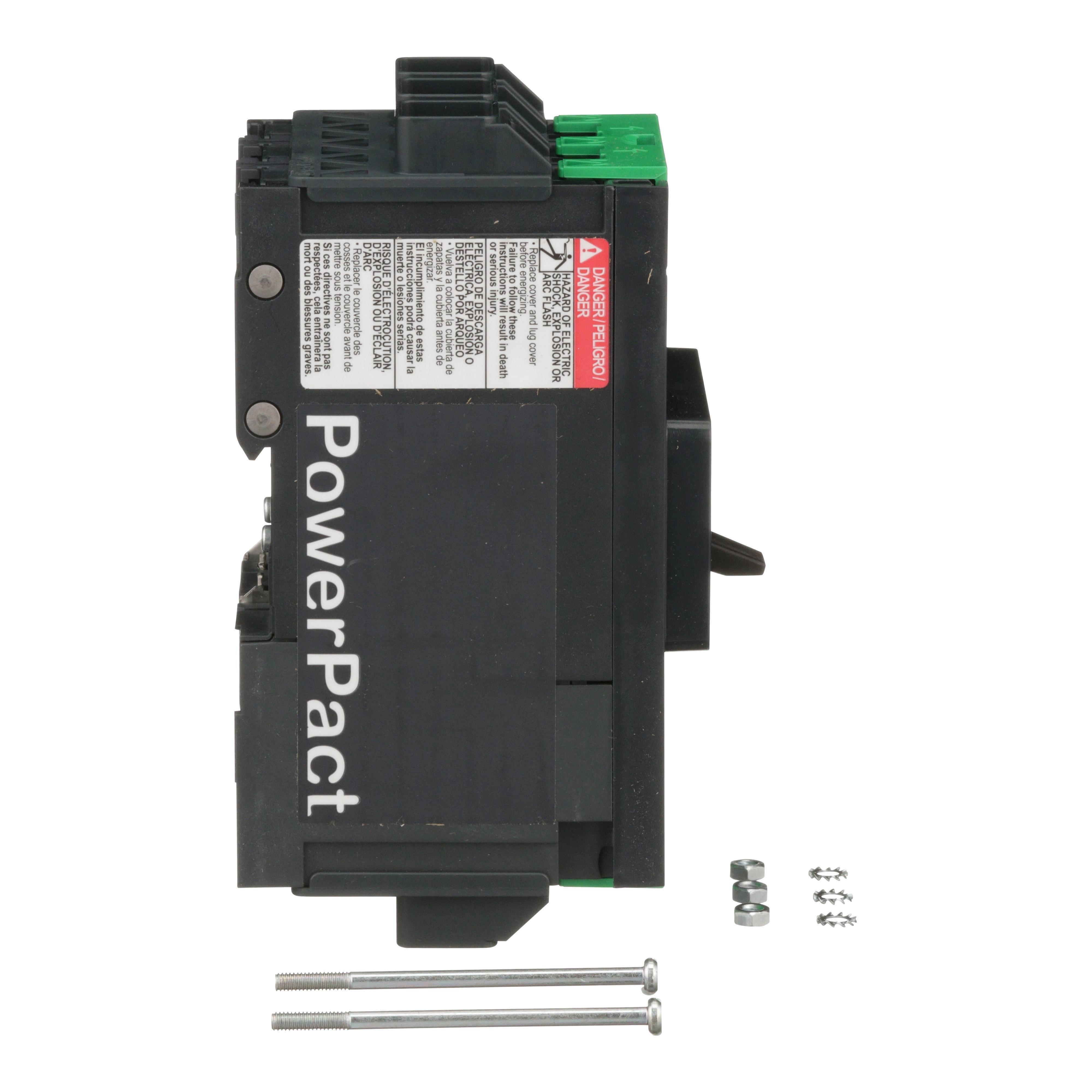 Picture of BGL36070 - Circuit breaker, PowerPacT B, 70A, 3 pole, 600Y/347VAC, 18kA, lugs, thermal magnetic, 80%