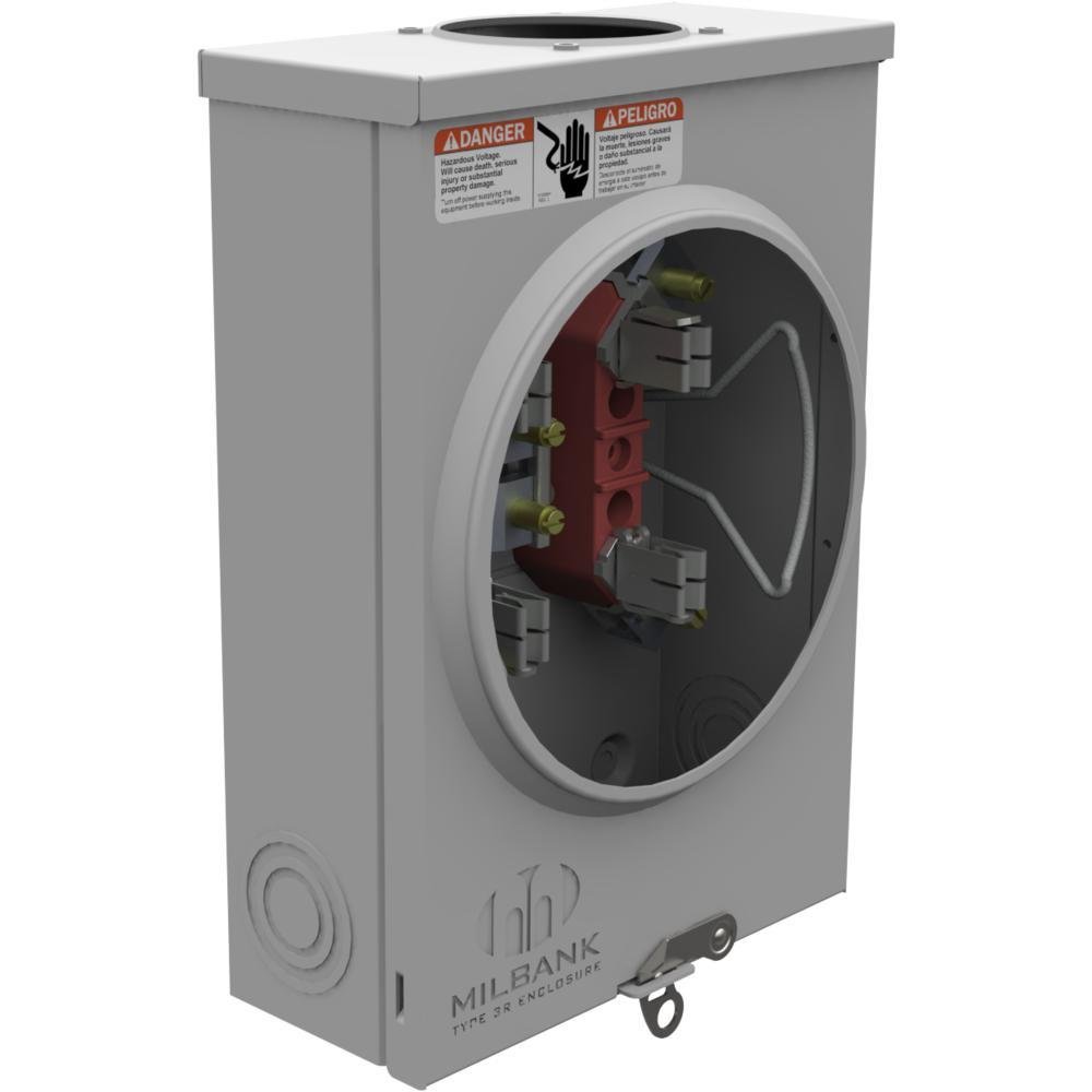 Picture of U7487-RL-TG - 4 Terminal Ringless Small Hub Open Triplex Ground 125 Ampere