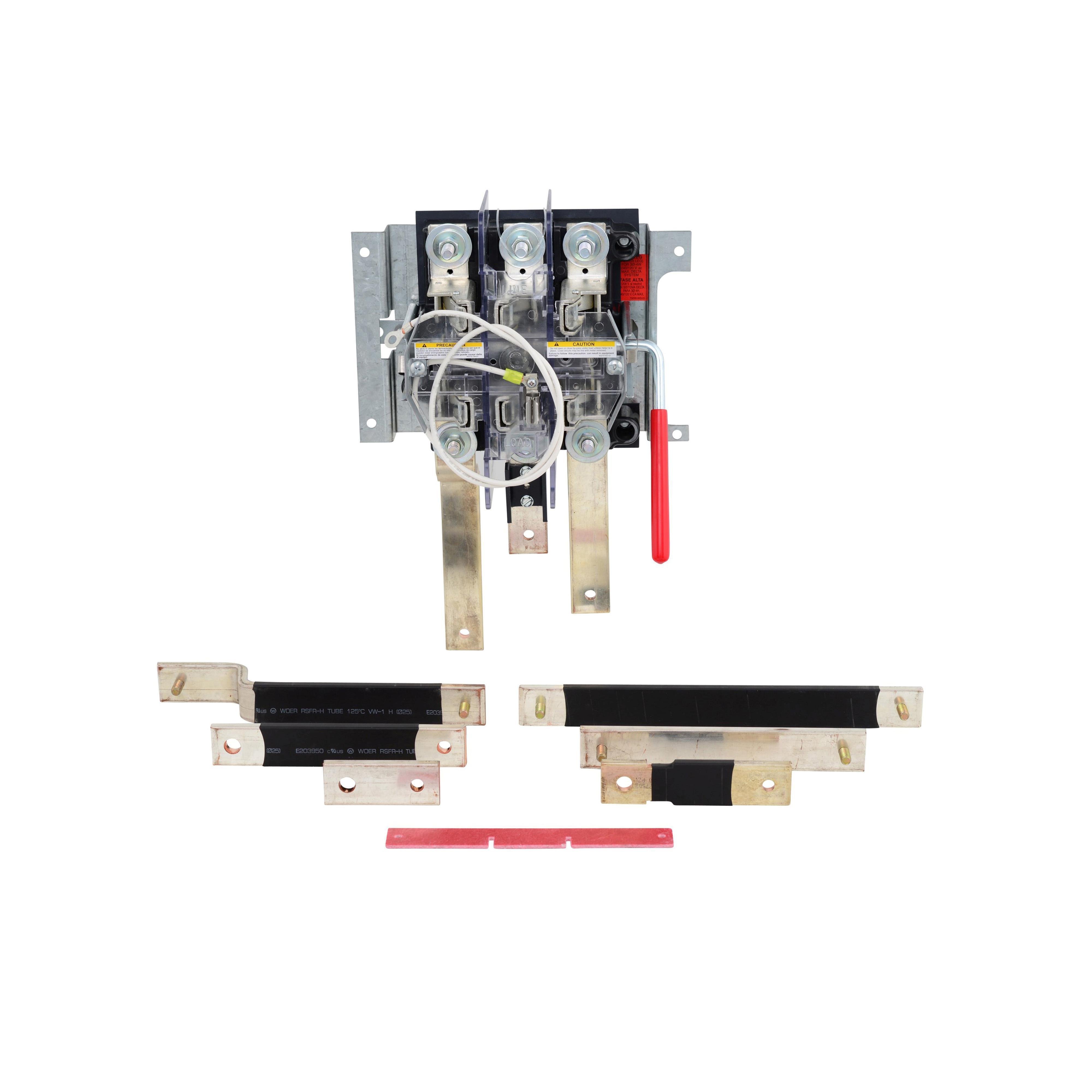 EZML3400KIT - Meter accessory, EZ Meter-Pak, replacement kit, 400A 3 phase meter socket, hardware