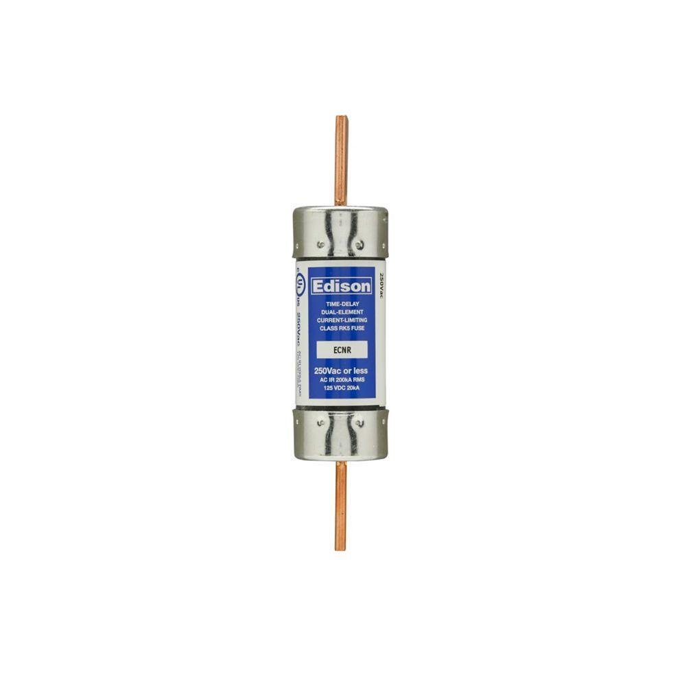 Picture of ECNR150 - Eaton Edison ECNR fuse, Time-delay current-limiting fuse, Superior overload and cycling capabilities, 150 A, Dual, Class RK5, Non-indicating, Blade end x blade end, 10 sec at 500%, 200 kAIC, Standard, 250 V, 125 Vdc
