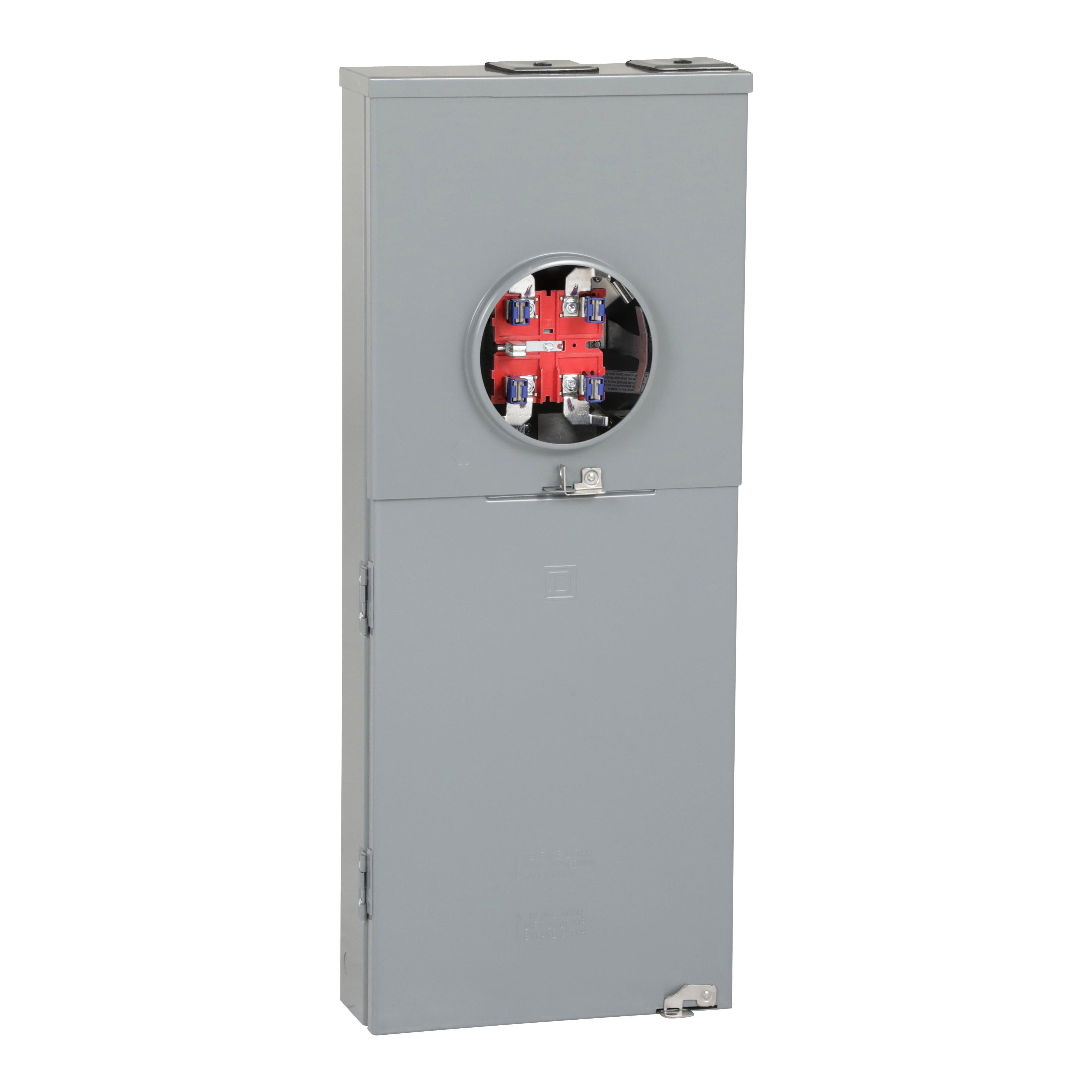 Picture of RC816F125CH - Meter mains, Homeline, CSED, ringless socket, 125A, surface mount, maximum 8 spaces, 16 circuits, horn bypass