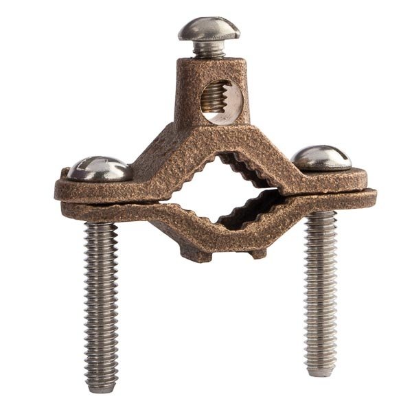 Picture of G-1-S-DB - Heavy Duty Bronze Ground Clamp for Direct Burial, 1/2″ to 1″ Pipe