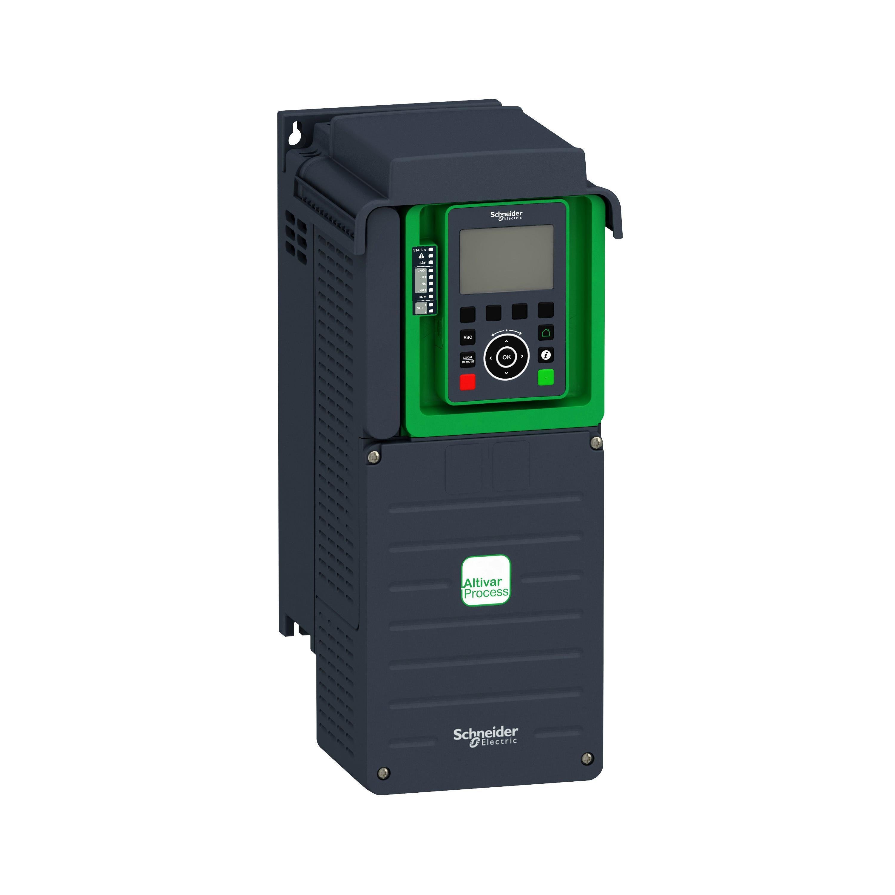 Picture of ATV930U75N4 - Variable Speed Drive, Altivar Process ATV900, ATV930, 7.5kW, 400 to 480V, with braking unit, IP21