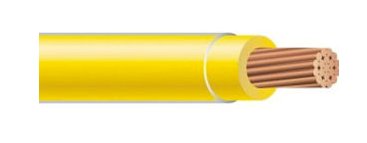 THHN-1-STR19-YEL-CU-2500R - THHN - 1 AWG - 19 Strands - Yellow - Soft Annealed Copper - 2500' Reel