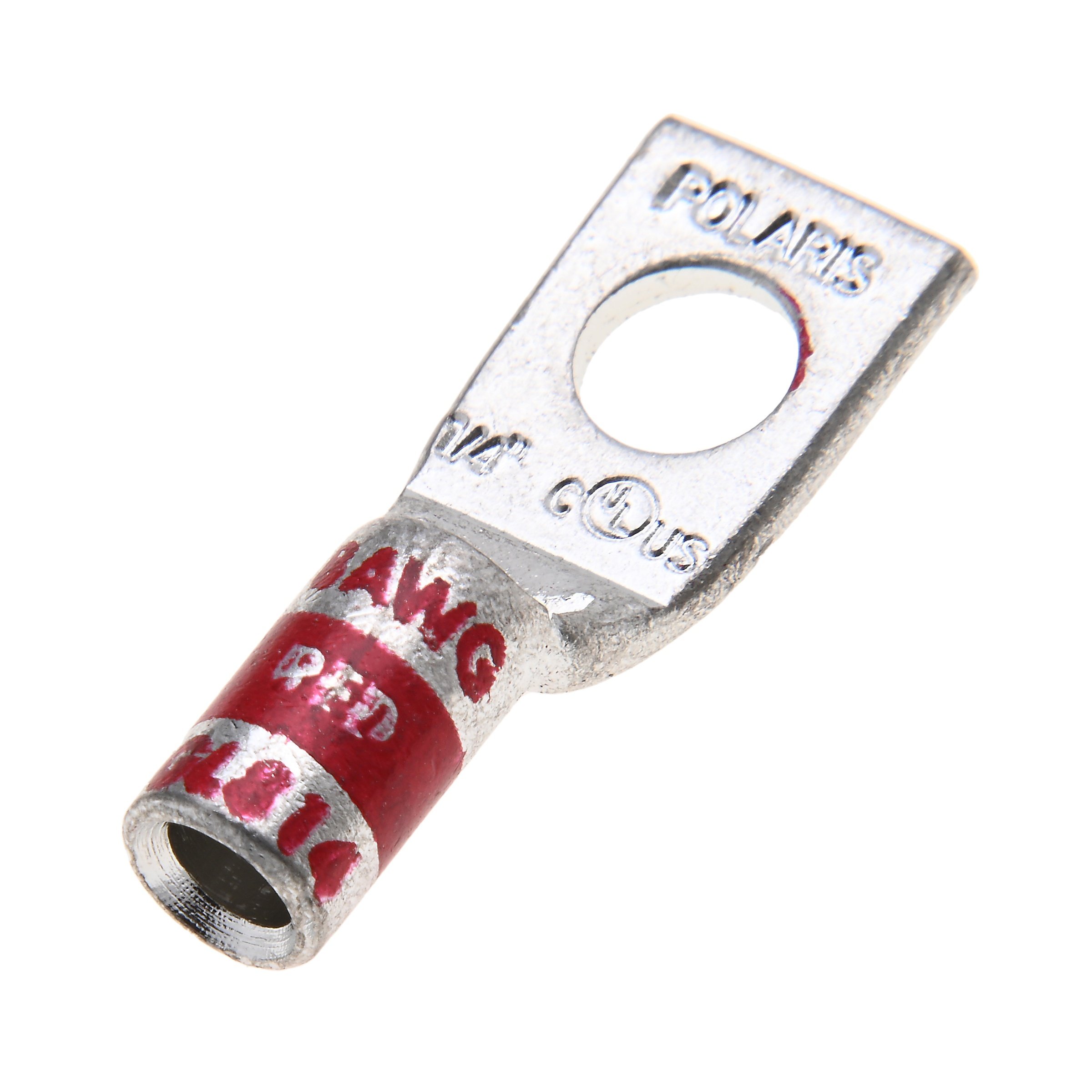 GL814 - Copper Red Compression Short Lug, 8 AWG, 1/4” Mount