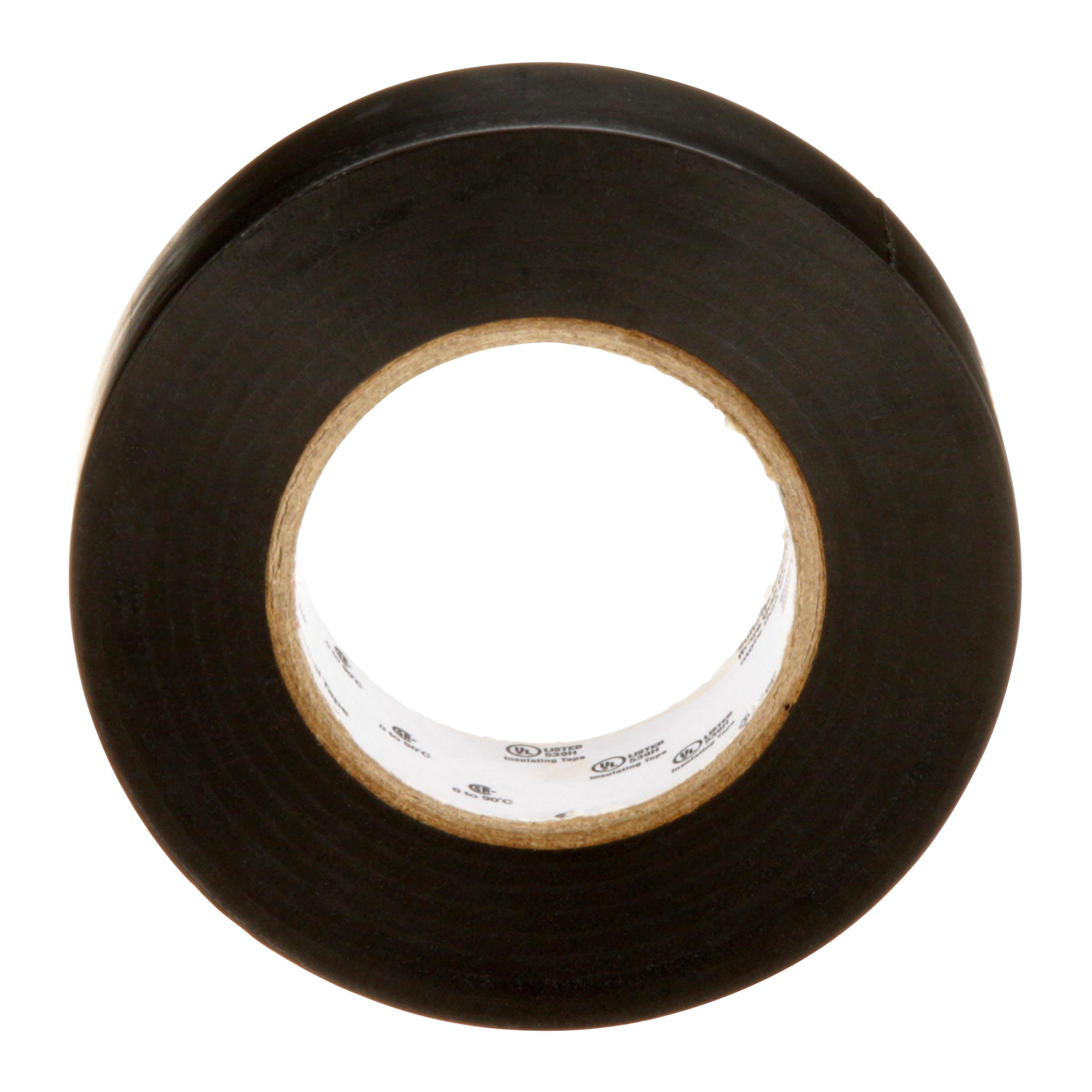 Picture of 7100169254 - 3M™ Temflex™ Vinyl Electrical Tape 165, Black, 3/4 in x 60 ft x .006 in, 100 Rolls/Case