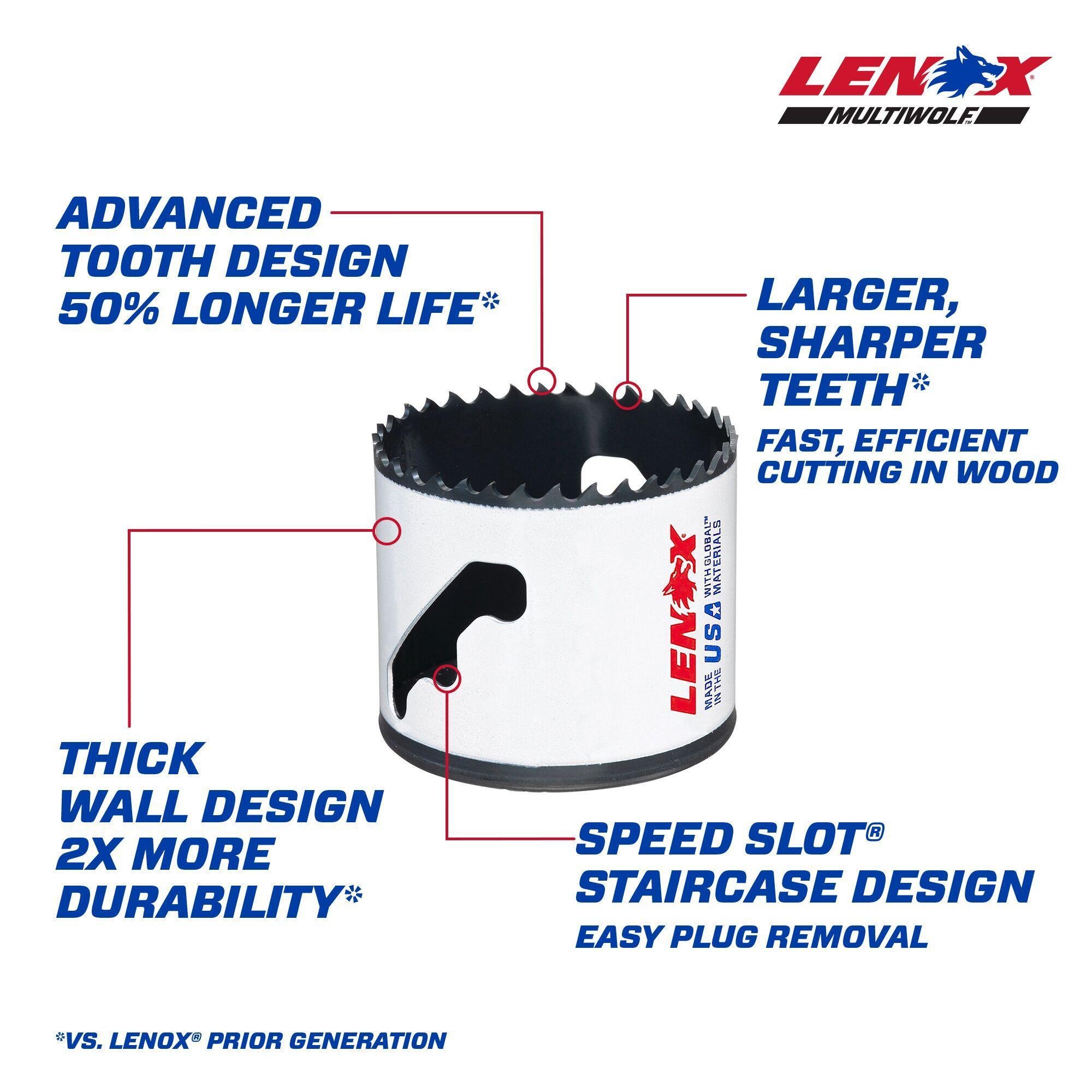 Picture of 30038-38L - LENOX Bi-Metal Speed Slot Hole Saw With T3 Technology, 2-3/8"