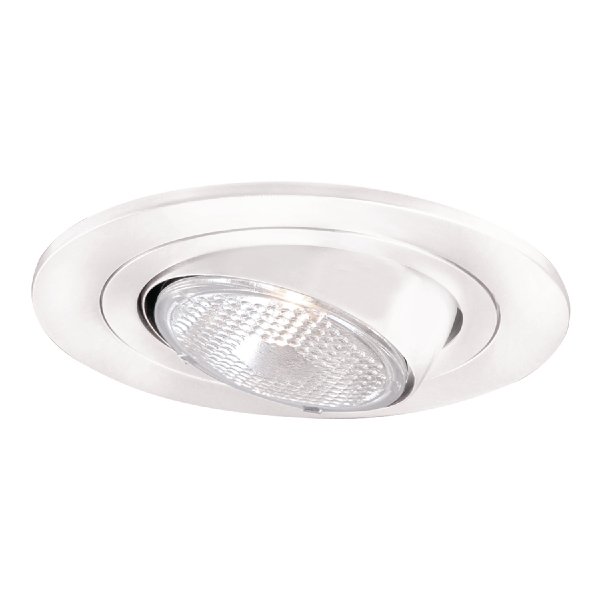 996P - 4" Trim Eyeball PAR20 Lamp White Trim with White Eyeball