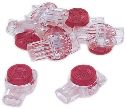 85-925 - IDC 3-Wire UR Red Butt Splice Jellybean Connectors -25 pk