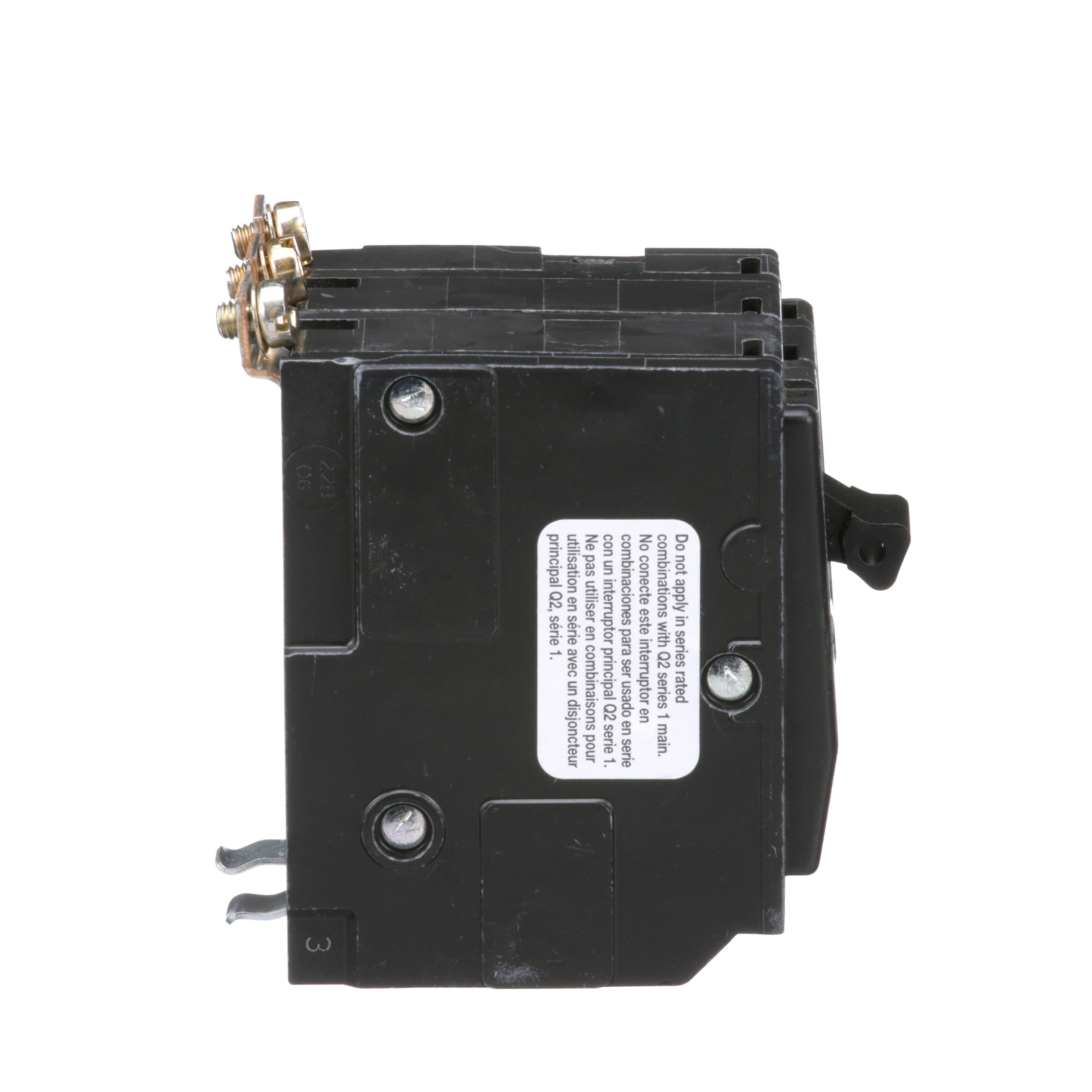 Picture of QOB320 - Mini circuit breaker, QO, 20A, 3 pole, 120/240VAC, 10kA, bolt on