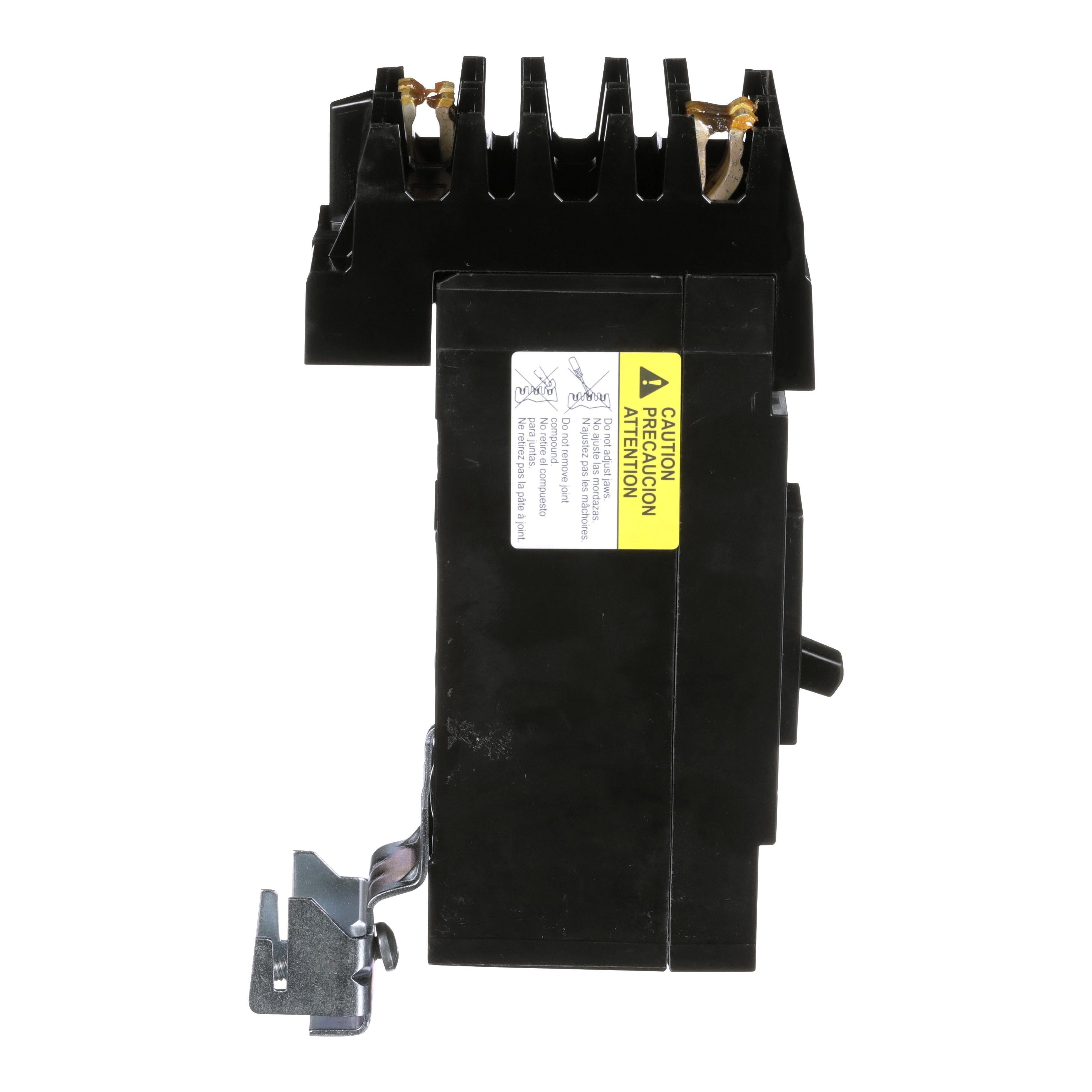 Picture of QBA221252 - Circuit breaker, PowerPacT Q, 125A, 2 pole, 240VAC, 10kA, I-Line, thermal magnetic, 80%, AC
