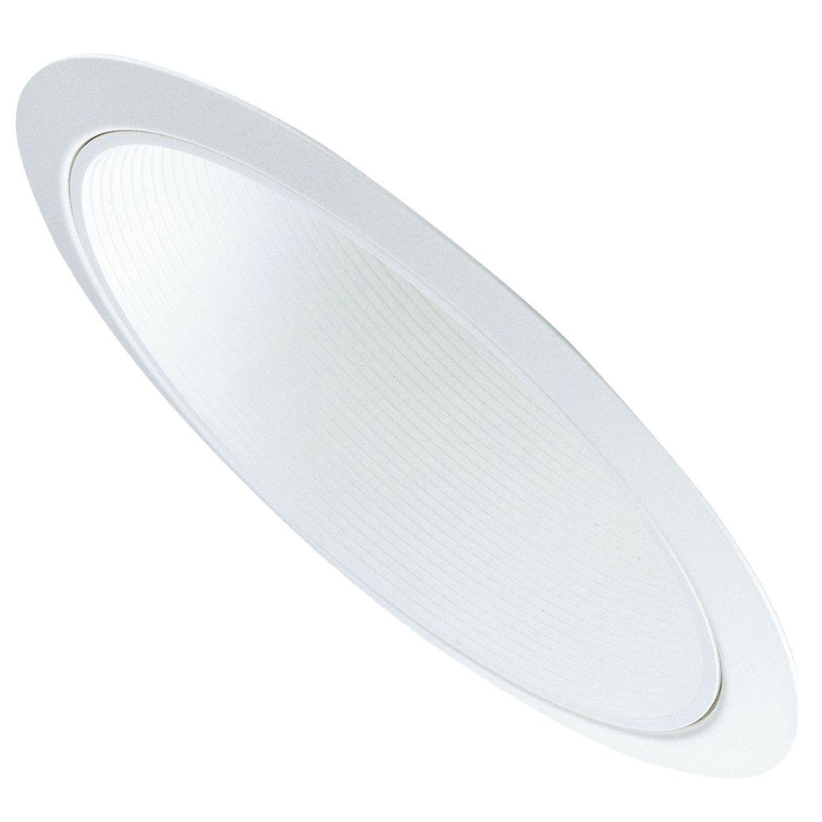 Picture of 456W - 6" Trim Baffle Trim for Slope Ceiling White Trim with White Baffle