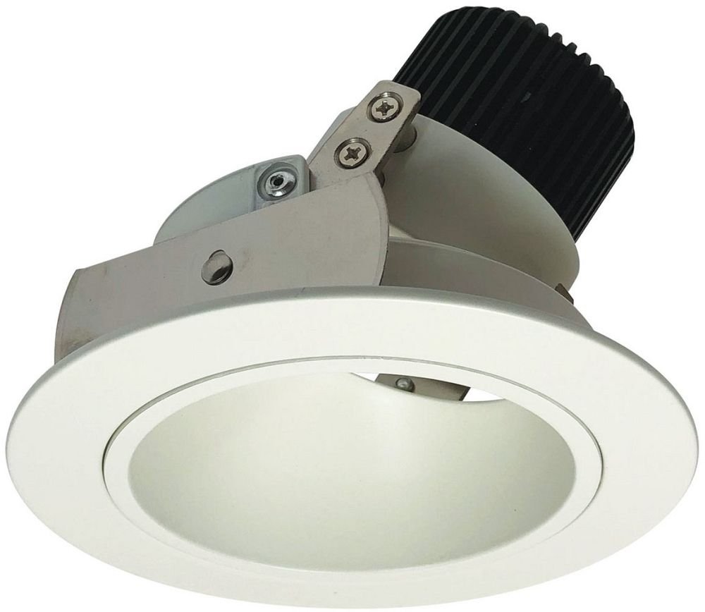NIO-4RD30XWW/10 - 4" Iolite LED Round Adjustable Deep Reflector, 1000lm / 14W, 3000K, White Reflector / White Flange, LE46, White Reflector / White Flange