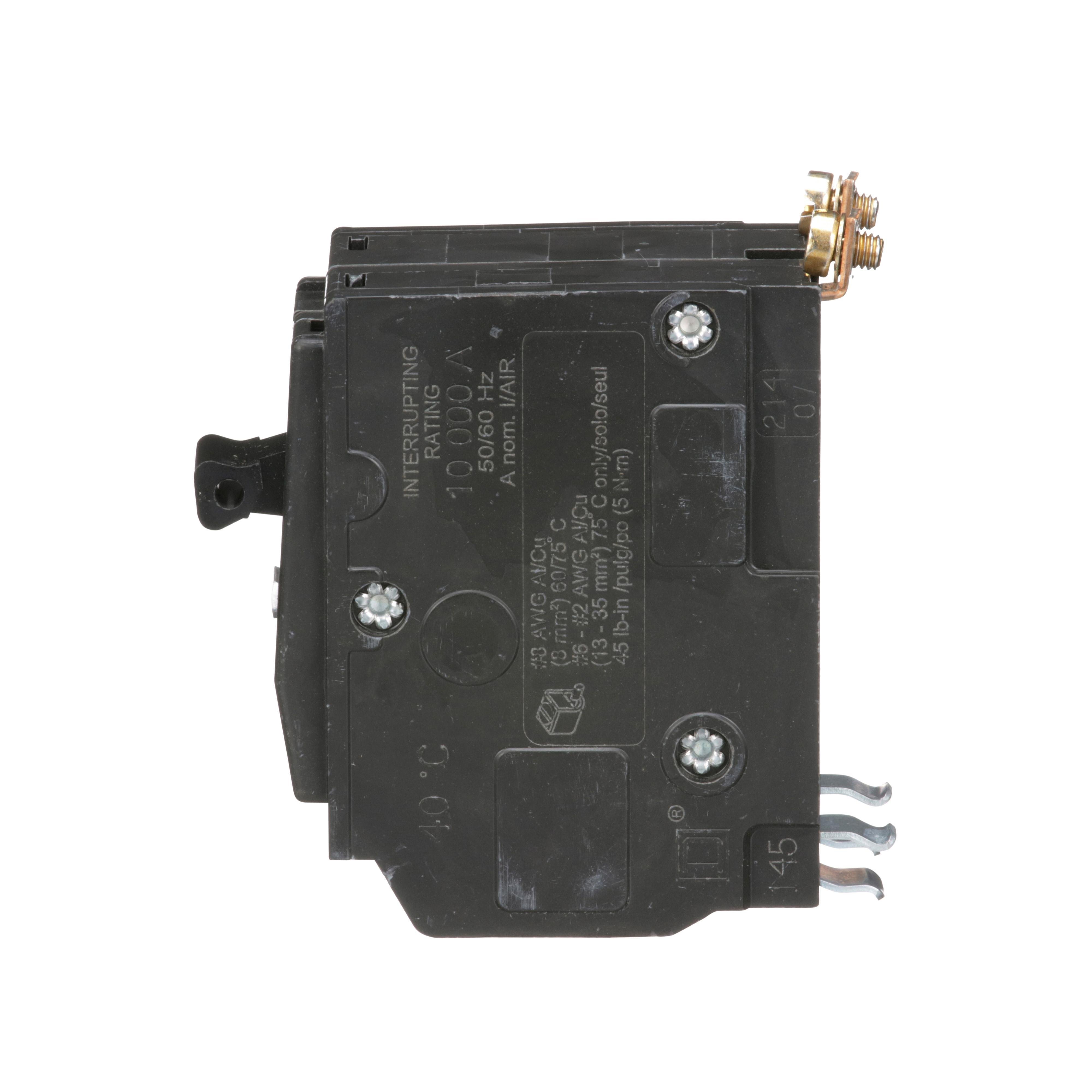 Picture of QOB240 - Mini circuit breaker, QO, 40A, 2 pole, 120/240VAC, 10kA, bolt on