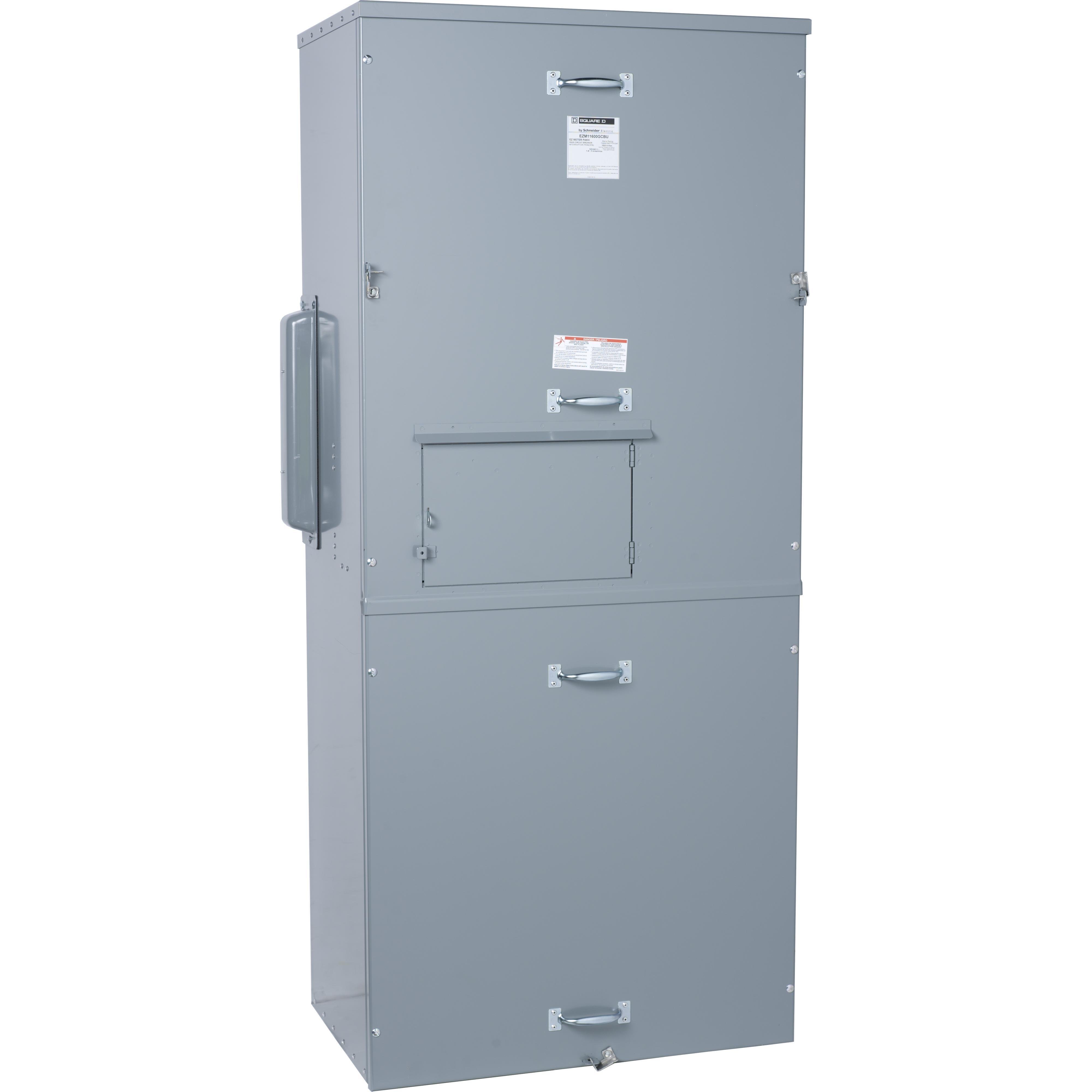 EZM12000CBU - Main circuit breaker unit, EZ Meter-Pak, 2000A, 120/240VAC, 1ph/3W, 1200A bus, 100kA, UG, Type 3R, EUSERC
