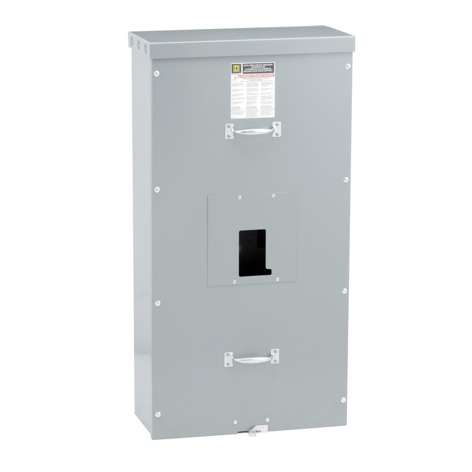 M800S - Circuit breaker enclosure, PowerPacT M/P, 300A to 800A, 2 and 3 pole, NEMA 1, surface mount, steel