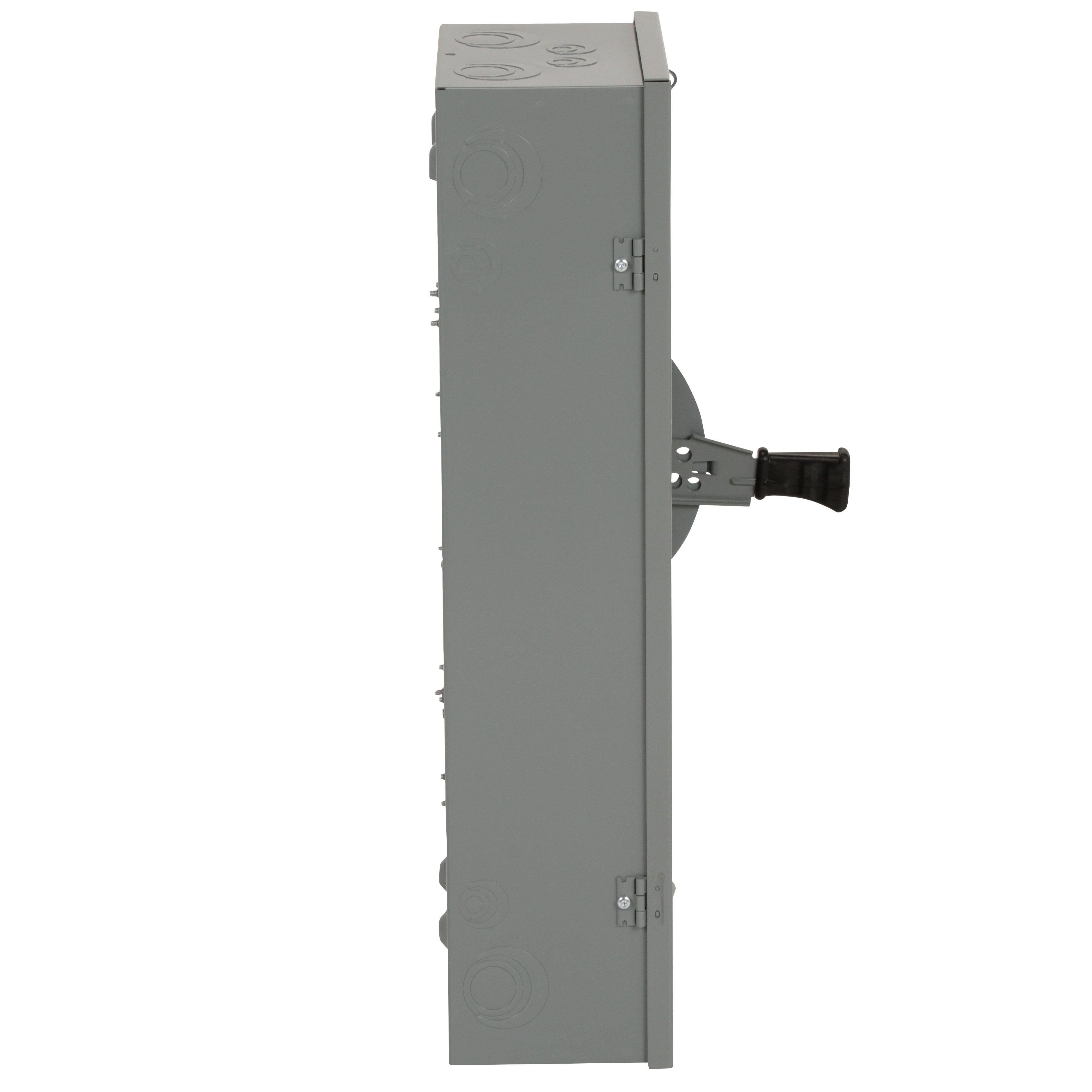 DTU362 - Safety switch, double throw, non fusible, 3 pole, 3 wire, 600VAC, 600VDC, 60A, Type 1