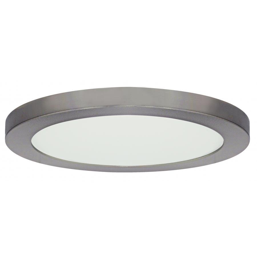 S29651 - 25 watt - 13" Flush Mount LED Fixture - 3000K - Round Shape - Brushed Nickel Finish - 120 volts
