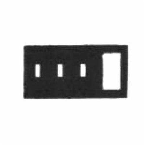 97454 - 4 Gang Stainless Steel Plate, 3 Toggle 1 GFI