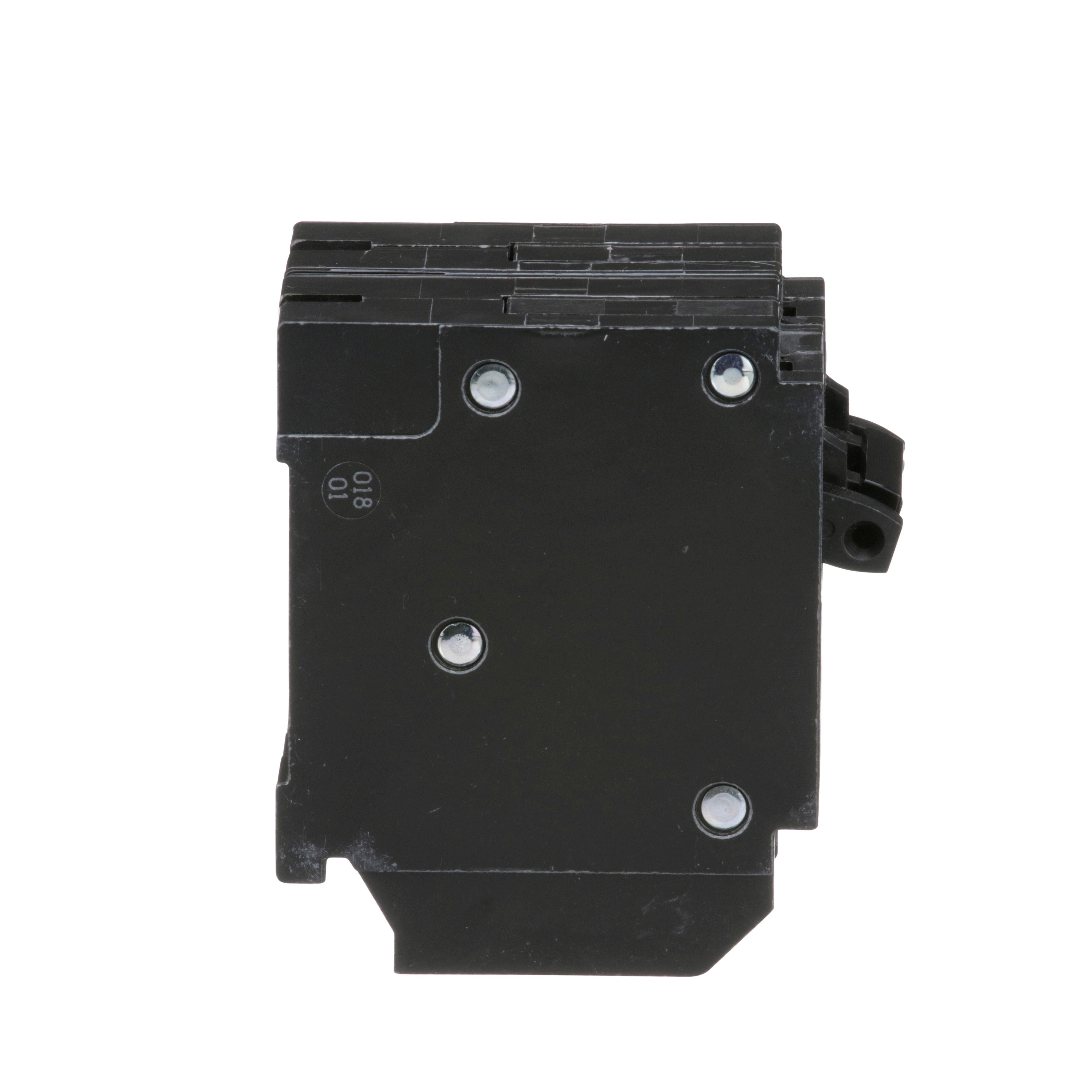 Picture of HOMT2020240 - Tandem circuit breaker, Homeline, 2 x 1 pole at 20A, 1 x 2 pole at 40A, 120/240VAC, 10kA AIR, plug in, UL