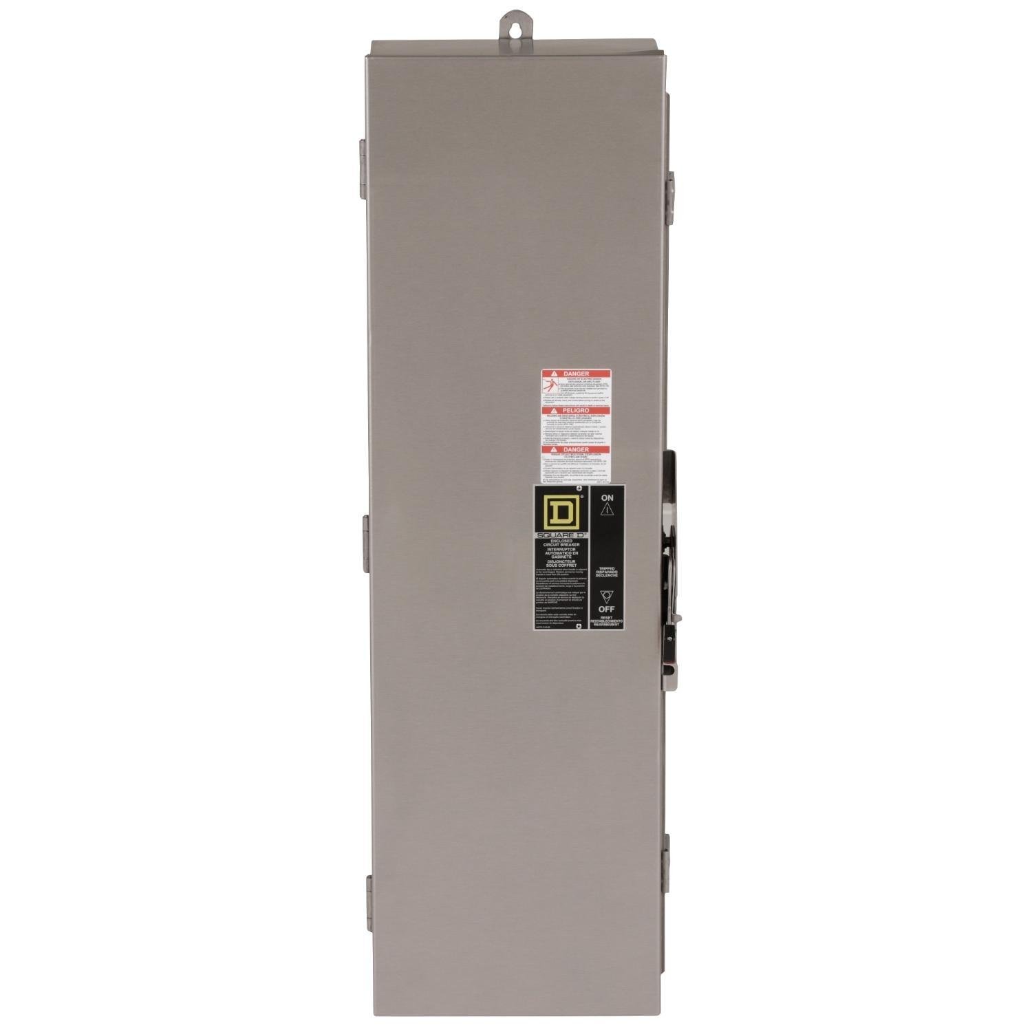 LA400DS - Circuit breaker enclosure, LA, 125A to 400A, 2 and 3 pole, NEMA 3/3R/4/4X/5, stainless steel