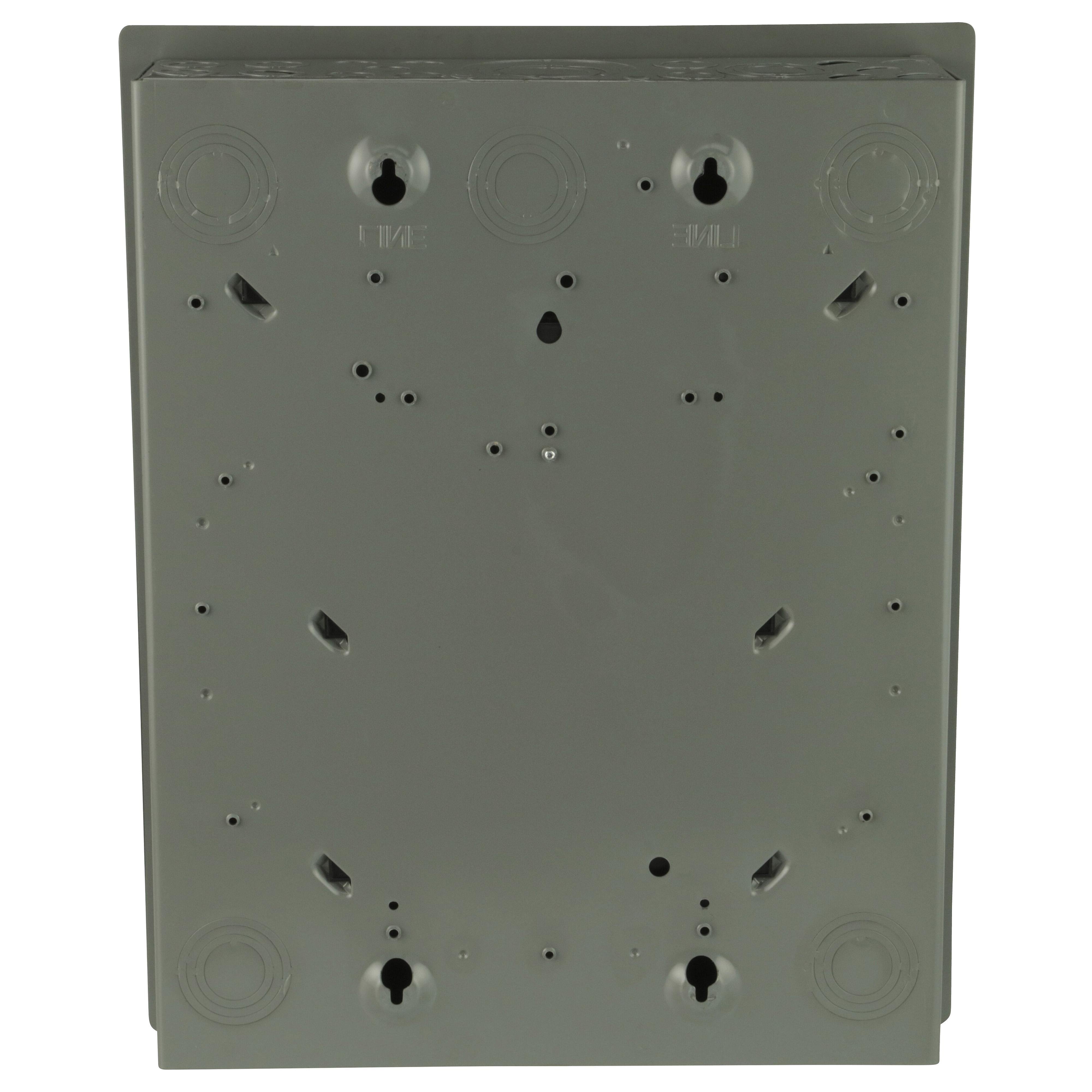 Picture of QO112M100PC - Load center, QO, 1 phase, 12 spaces, 24 circuits, 100A convertible main breaker, PoN, NEMA1, combo cover