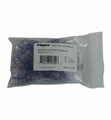 AC3450-50 - Cat 5e EZ-RJ45 Connectors, 50-Pack
