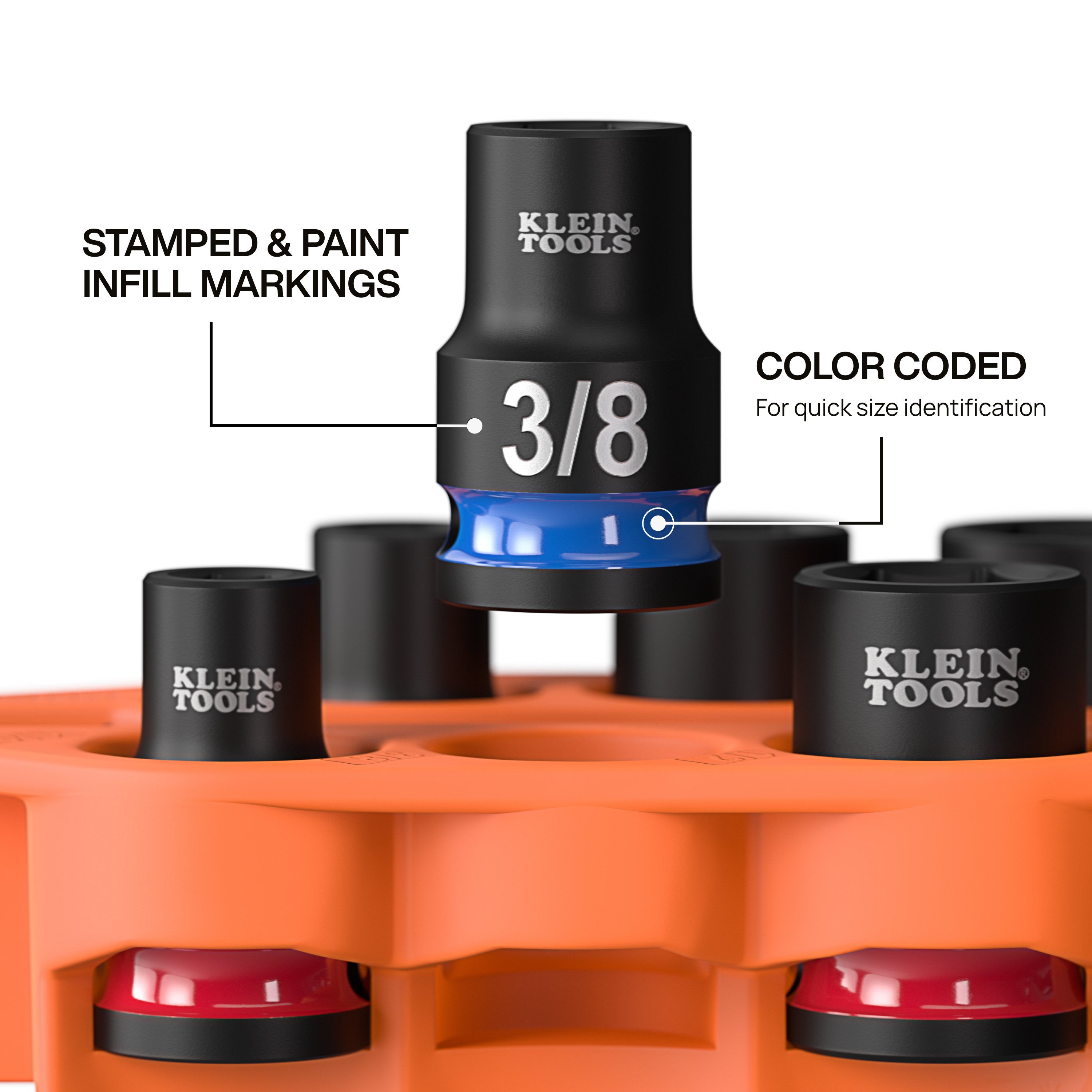 Picture of KLE 33808, 7-Piece Impact Socket Set
