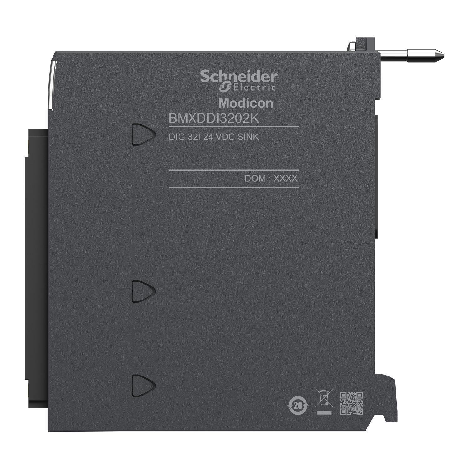 Picture of BMXDDI3202K - discrete input module, Modicon X80, 32 inputs, 24V DC positive