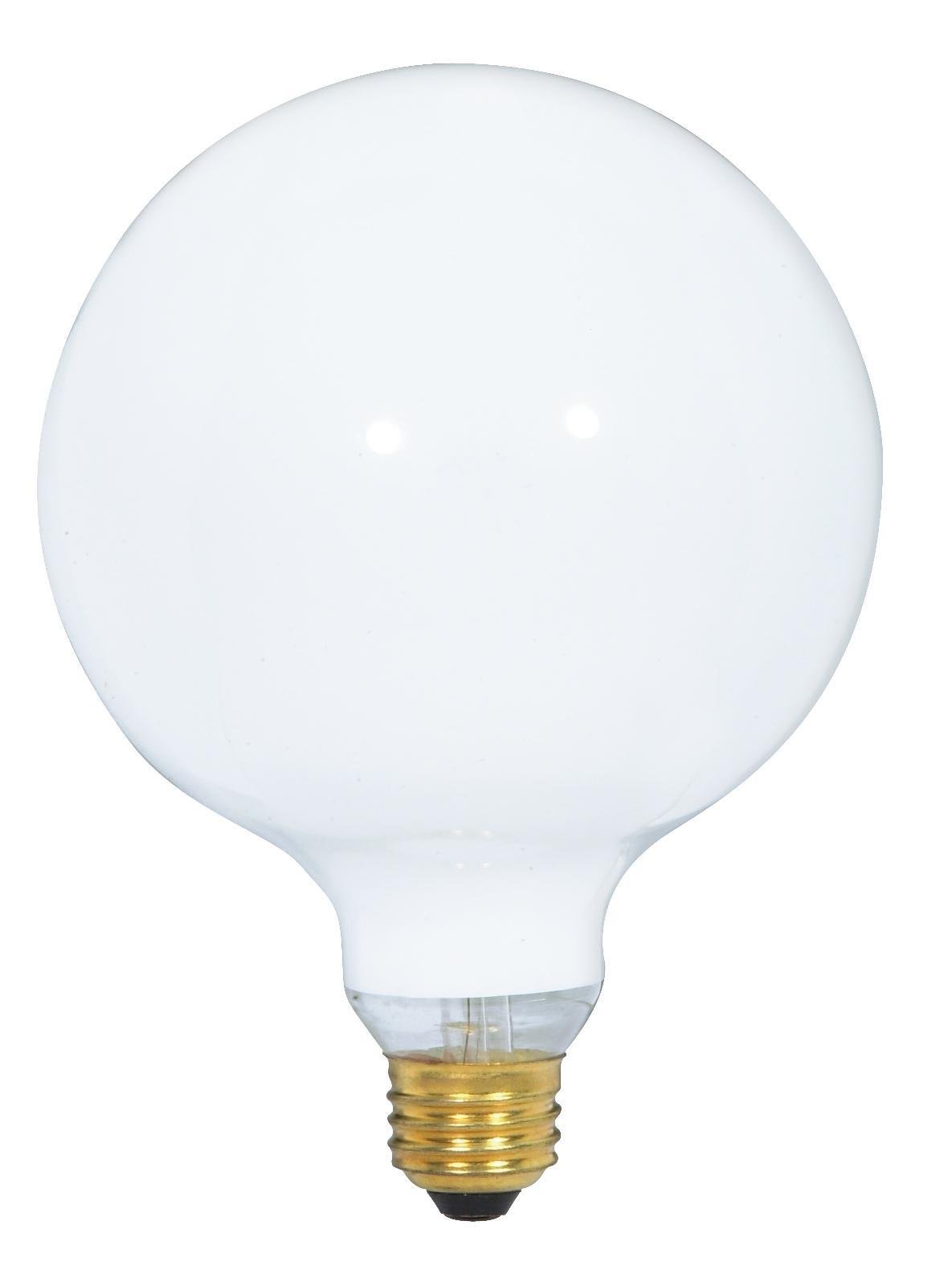 S3003 - 100 Watt G40 Incandescent - Gloss White - 4000 Average rated hours - 1050 Lumens - Medium base - 120 Volt