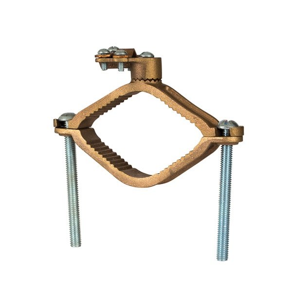 Picture of G-15 - Heavy Duty Bronze Ground Clamp, Wire Adapter, 2-1/2″ to 4″ Pipe