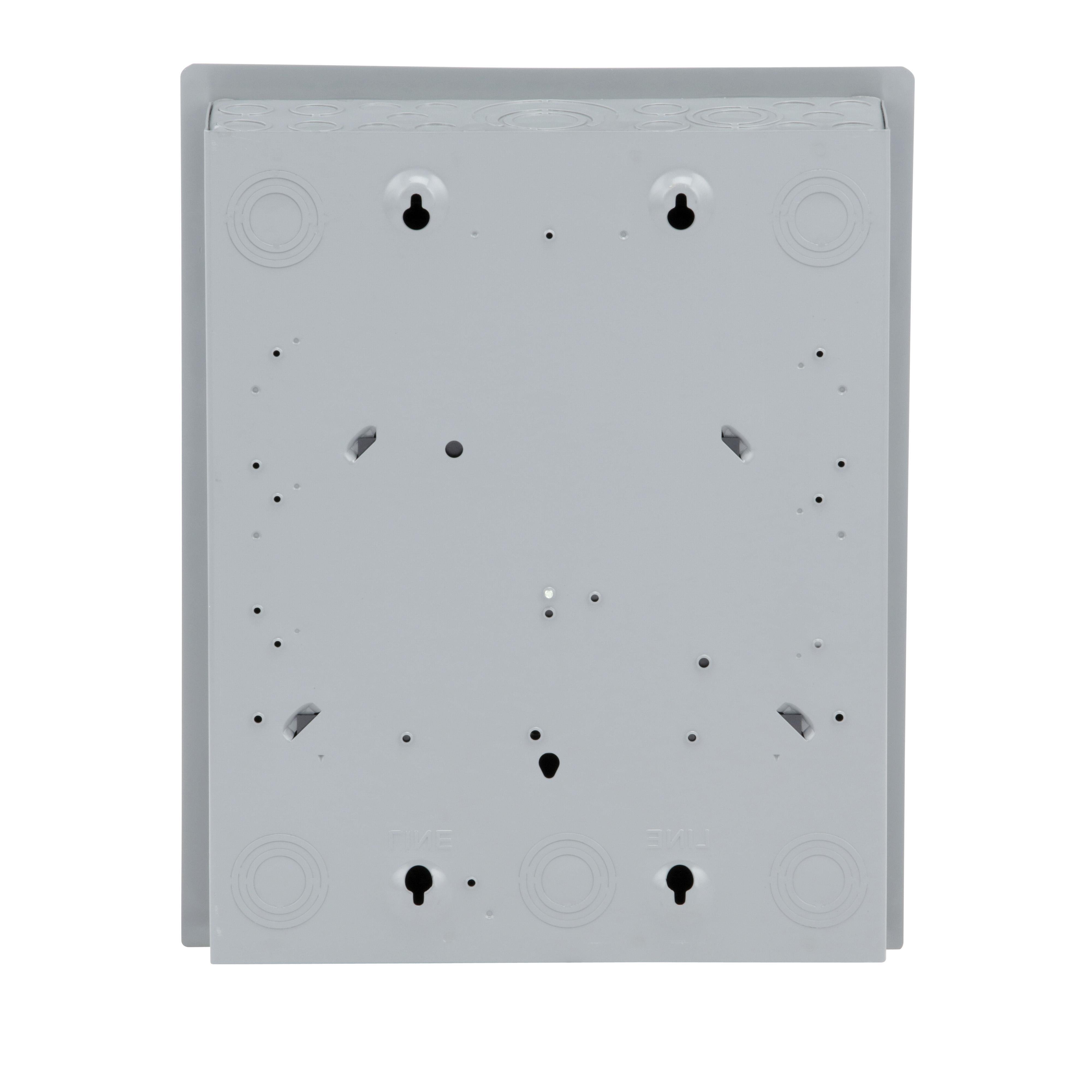 Picture of HOM816L125PC - Load center, Homeline, 1 phase, 8 spaces, 16 circuits, 125A convertible main lugs, PoN, NEMA1, combo cover