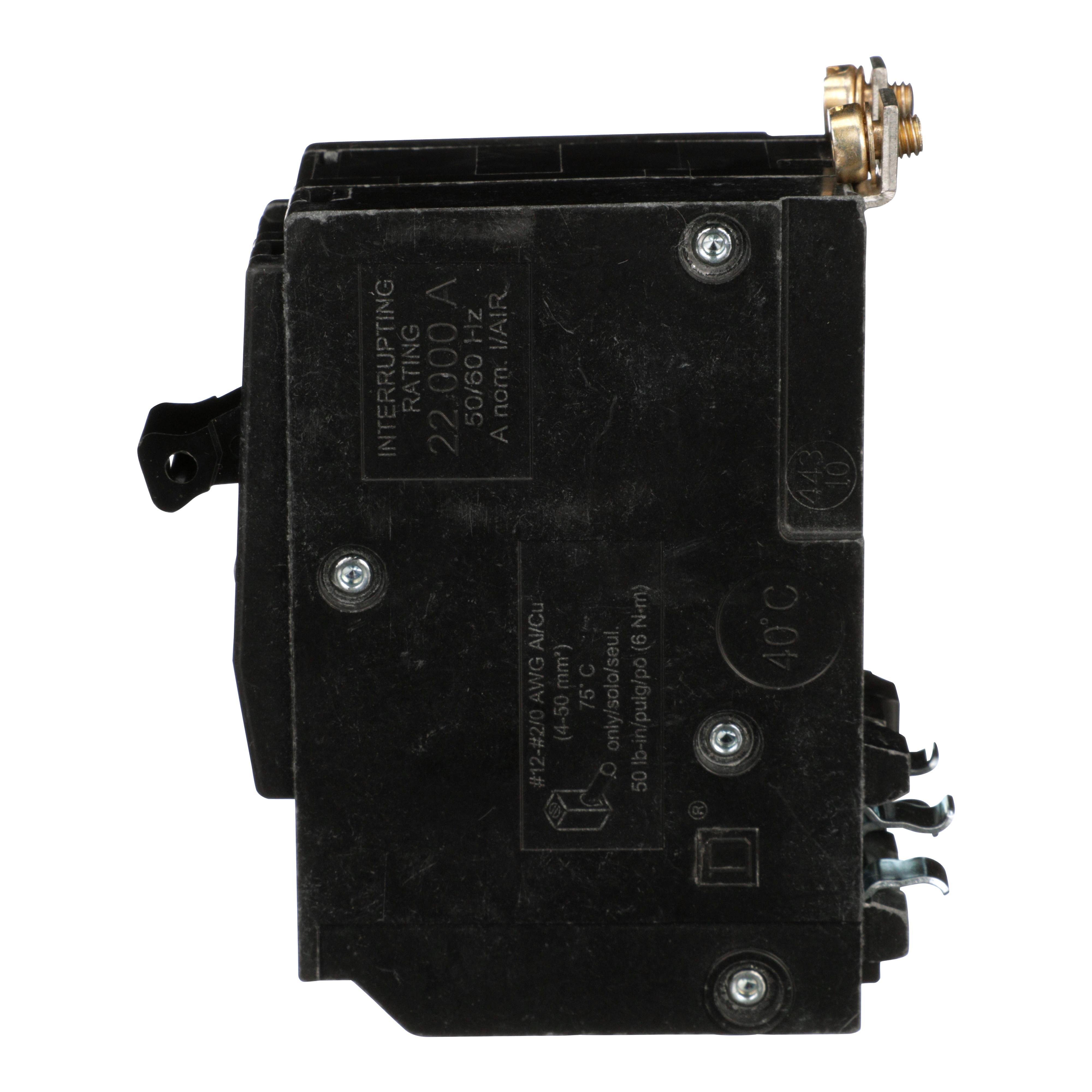 Picture of QOB2125VH - Mini circuit breaker, QO, 125A, 2 pole, 120/240VAC, 22kA, bolt on