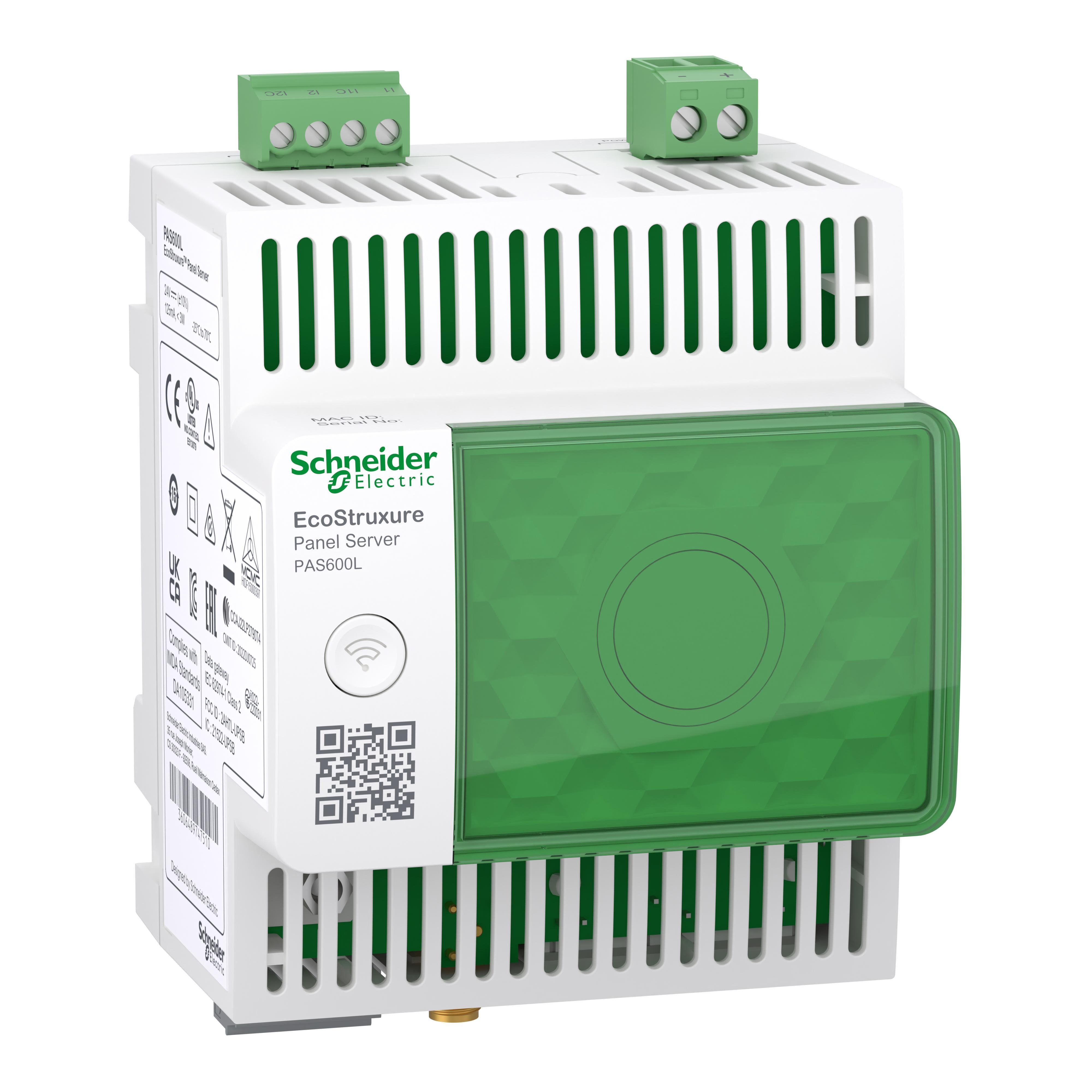 PAS600L - EcoStruxure Panel Server - universal wireless, concentrator modbus gateway 24 VDC