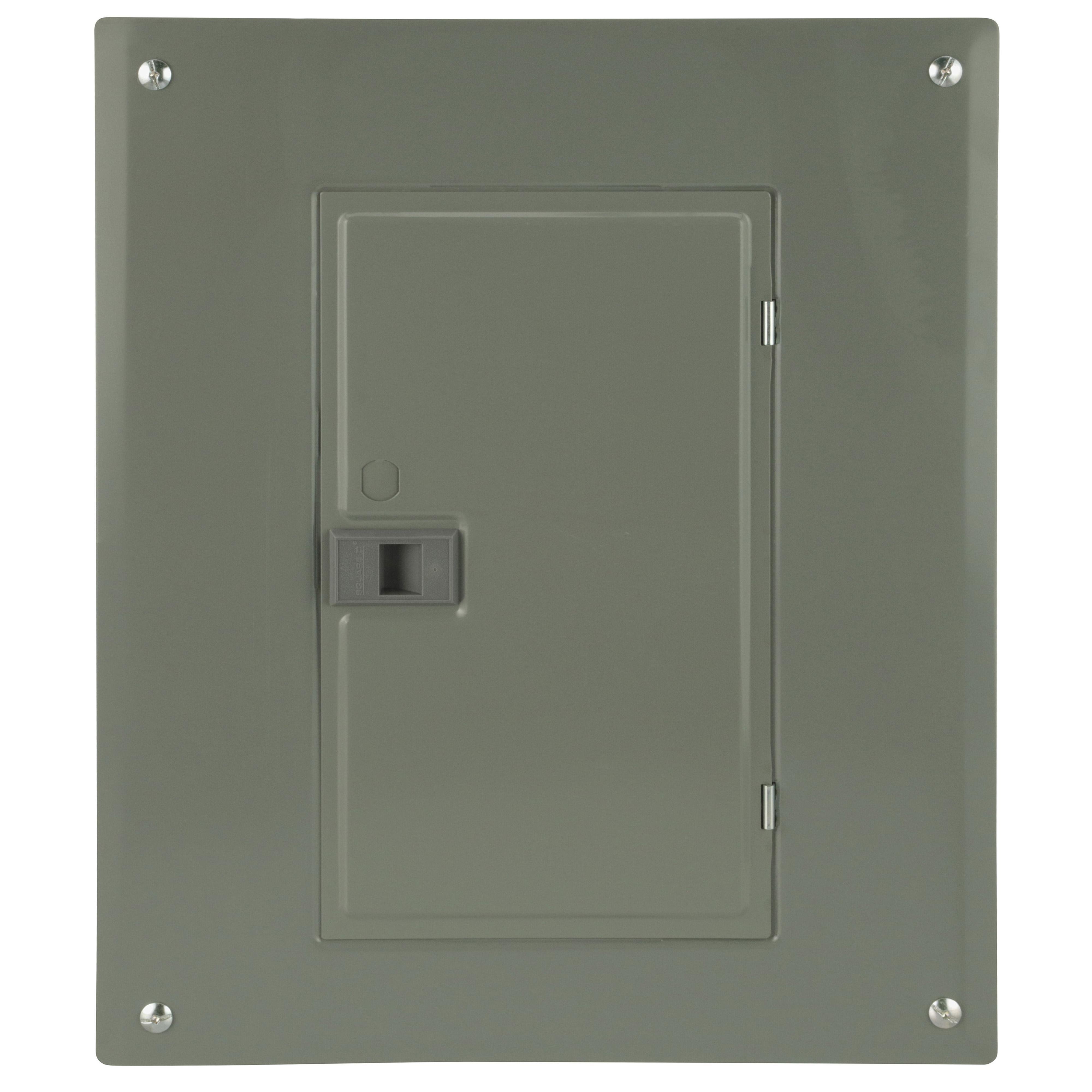 Picture of QO120M100PC - Load center, QO, 1 phase, 20 spaces, 24 circuits, 100A convertible main breaker, PoN, NEMA1, combo cover