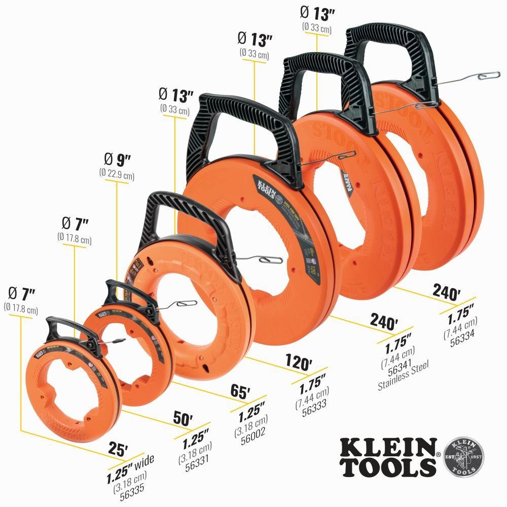 Picture of 56331 - Steel Fish Tape, 1/8-Inch x 50-Foot