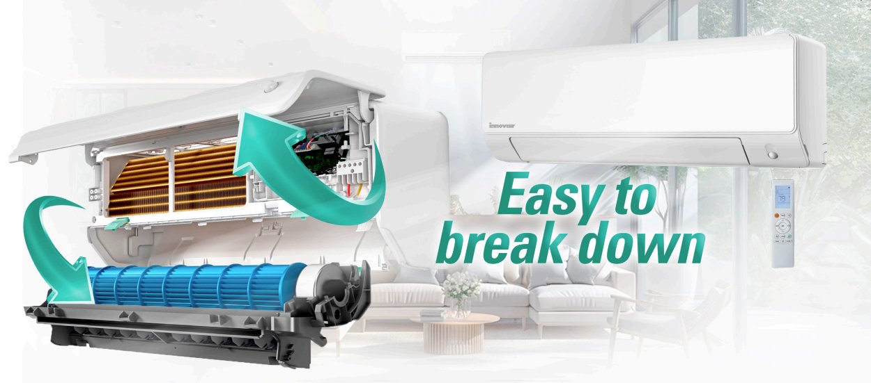 6000BTU, Indoor EZ High Wall