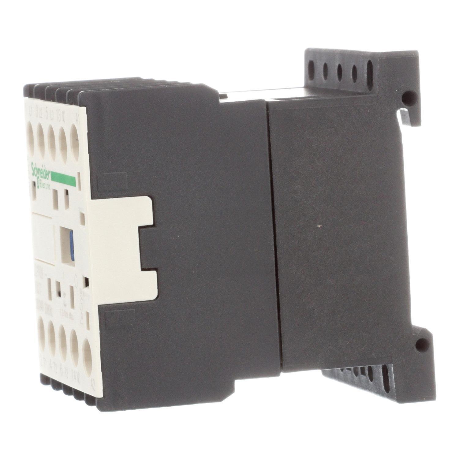 Picture of LC1K0910U7 - Contactor, TeSys K, 3P, AC-3, lt or eq to 440V 9A, 1 NO aux., 230 to 240VAC coil