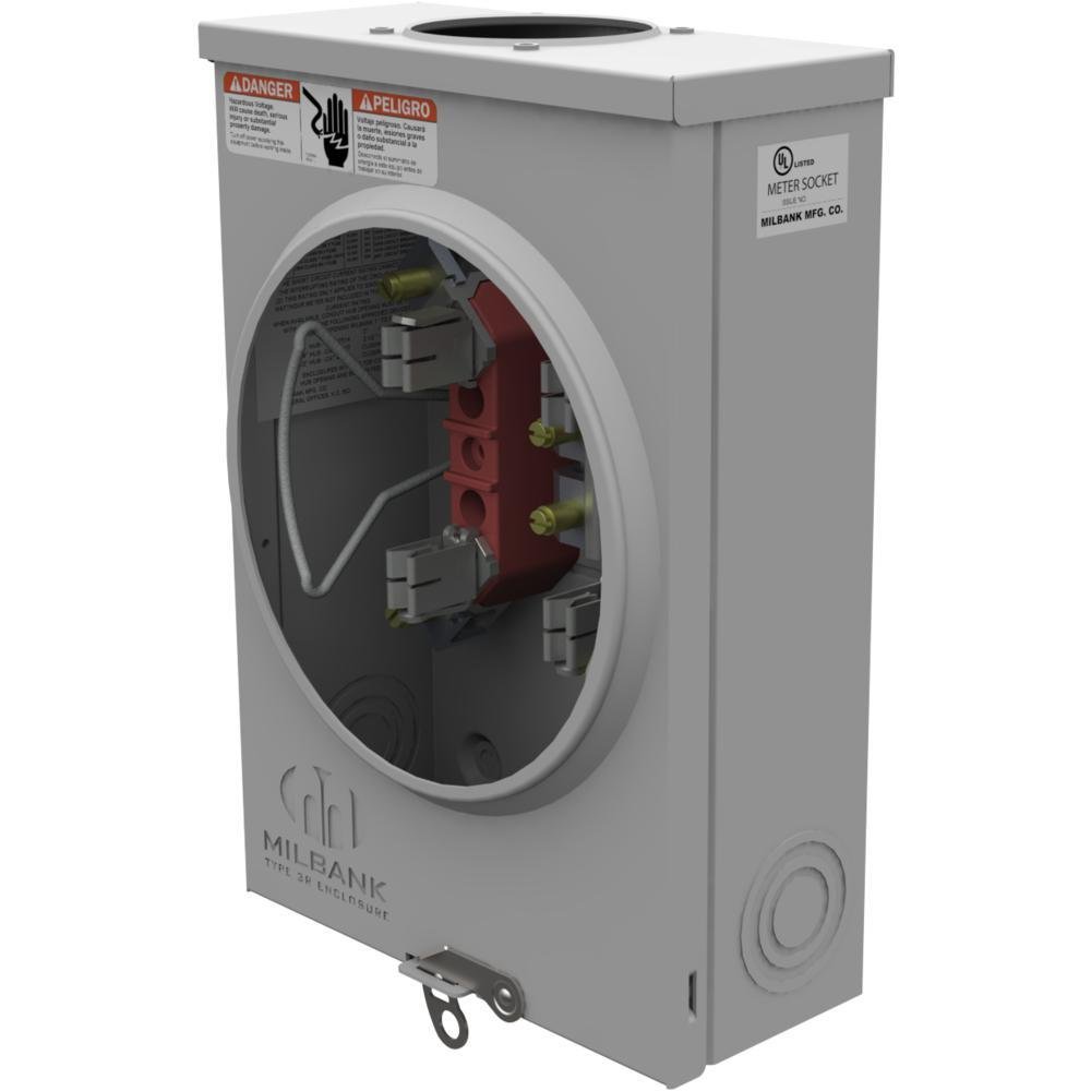 Picture of U7487-RL-TG - 4 Terminal Ringless Small Hub Open Triplex Ground 125 Ampere