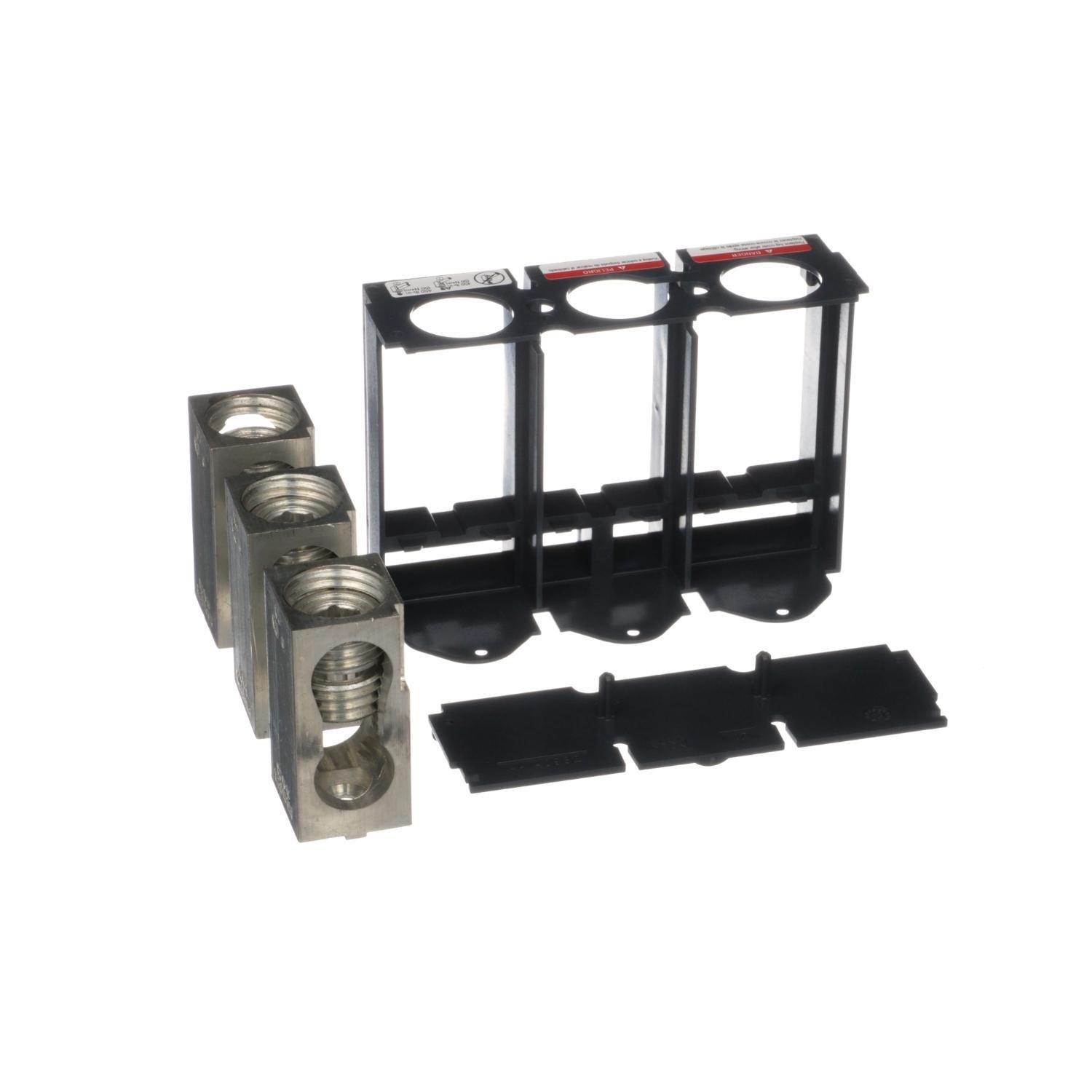 CU600LF52K3 - Circuit breaker accessory, PowerPacT L, lug kit, mechanical, 400/600A, 3/0 AWG to 500kcmil, copper, short shield, qty 3