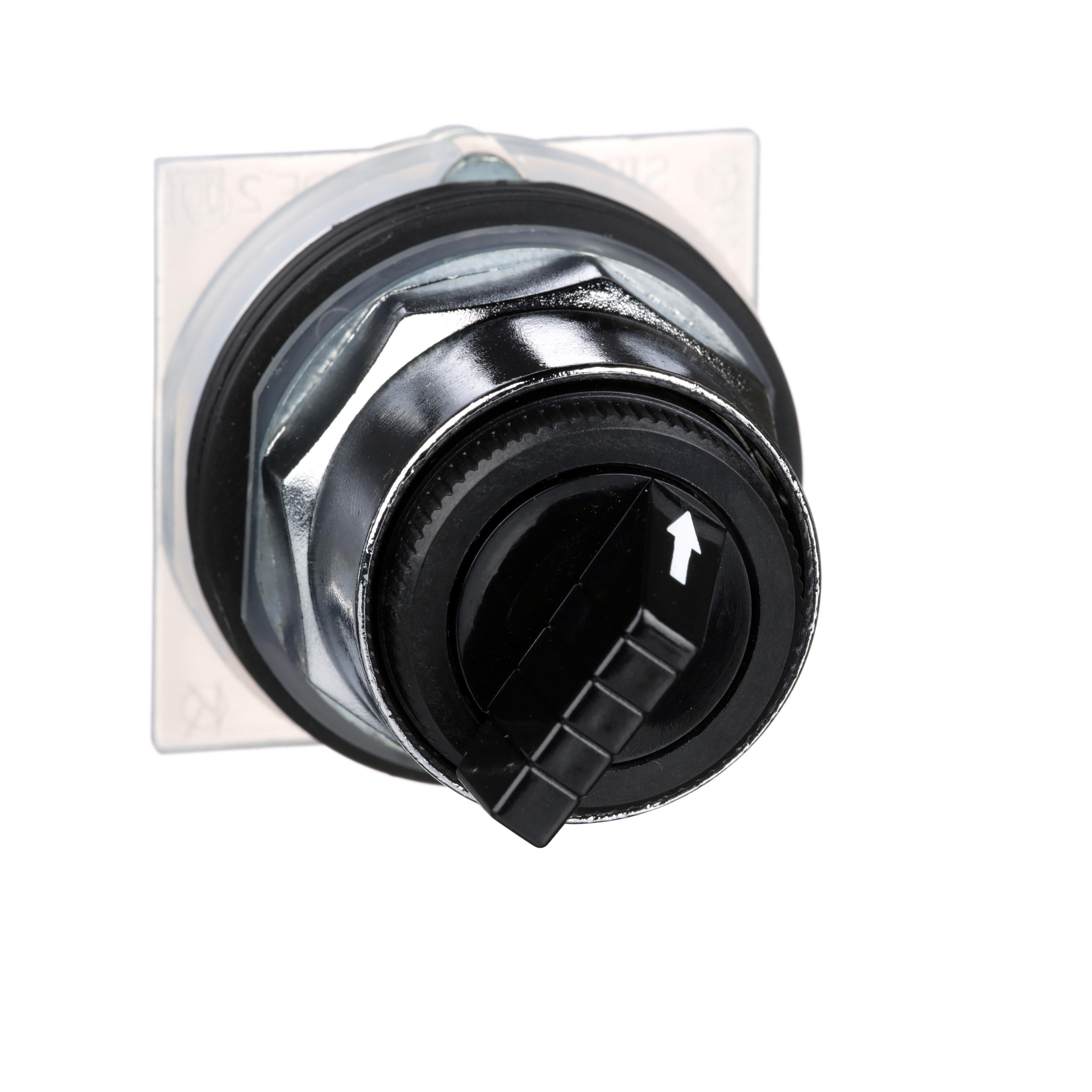 Picture of 9001KS11B - 30mm Push Button, Type K, selector switch, 2 position, black knob