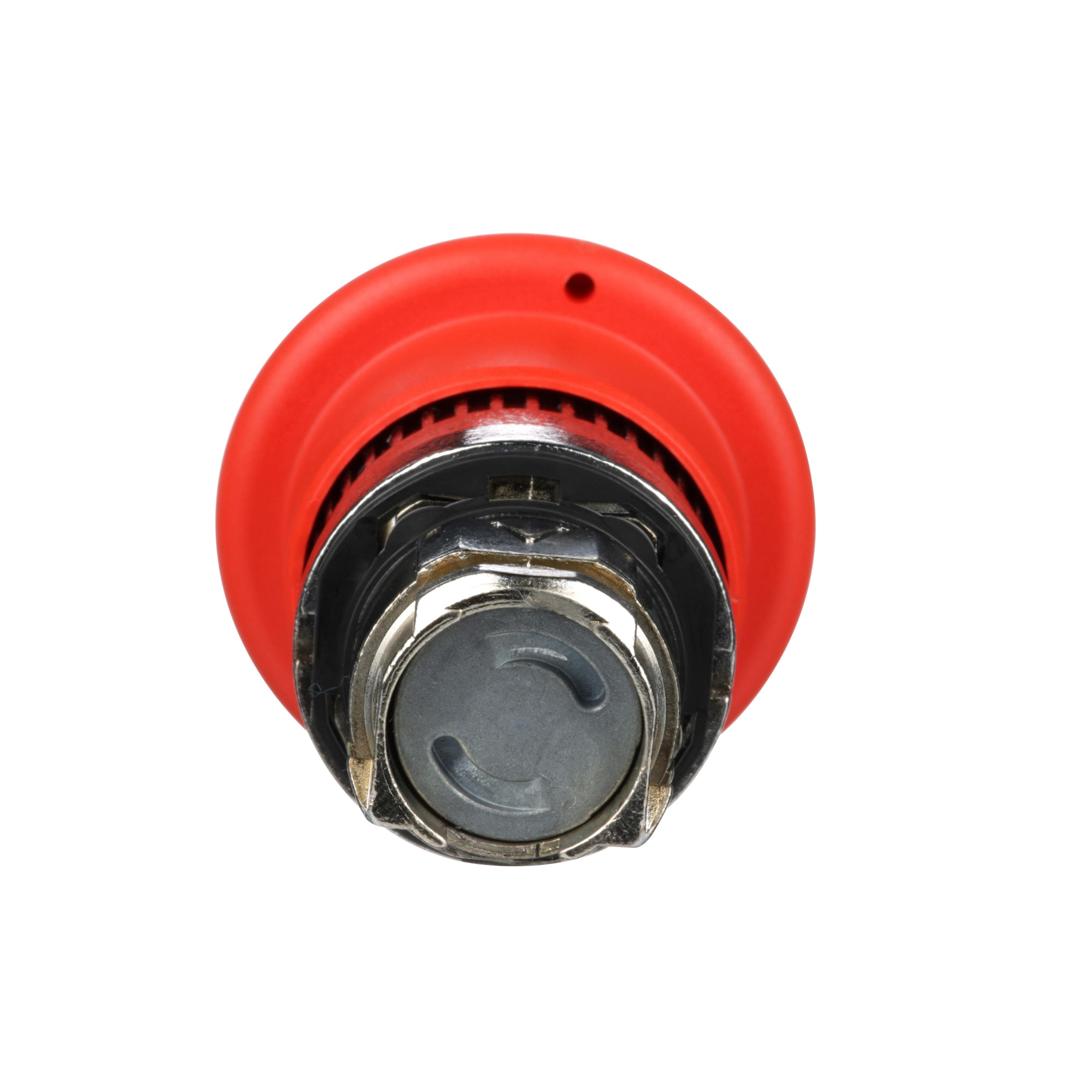 Picture of ZB4BT84 - Harmony, 22mm Push Button, emergency stop head, trigger and latching push pull, red, 40 mm mushroom, unmarked