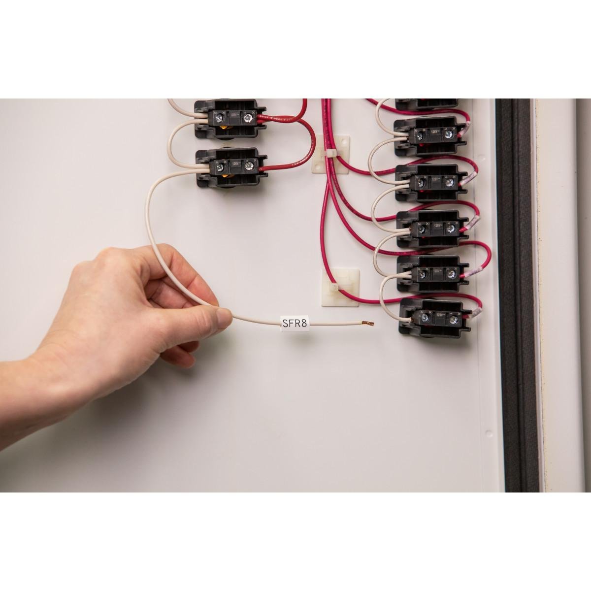 M-125-1-342 - BMP51 BMP53 PermaSleeve Polyolefin Wire Marking Sleeves, Cartridge of 80 Each, 0.235" H x 1.1677" W